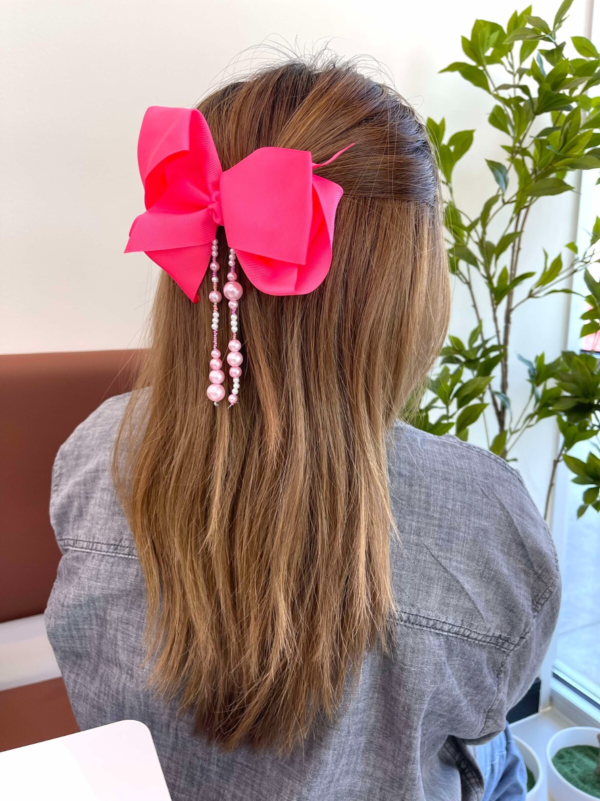 COSPLAY/FESTIVAL Big Hair Bows + Dangling Bead Accessory for Girls/Teens/Women