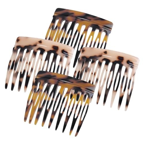 Hair Side Comb – Small French Twist Hair Combs Tortoise Shell, Leopard