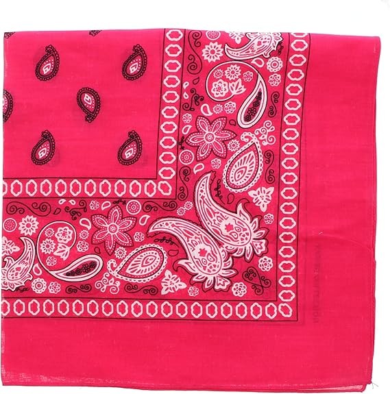 Motique Accessories Extra Large Paisley Bandana 27×27 Inch