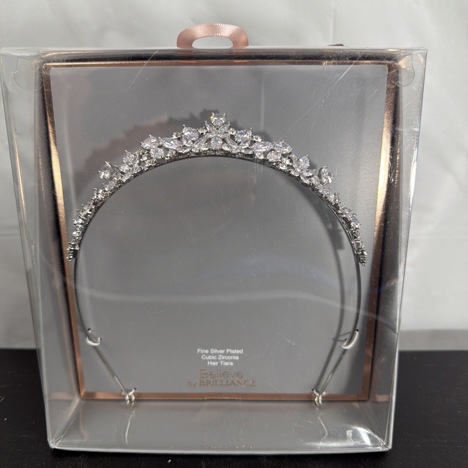 Fine Silver Plated Cubic Zirconia Tiara | Believe by Brilliance