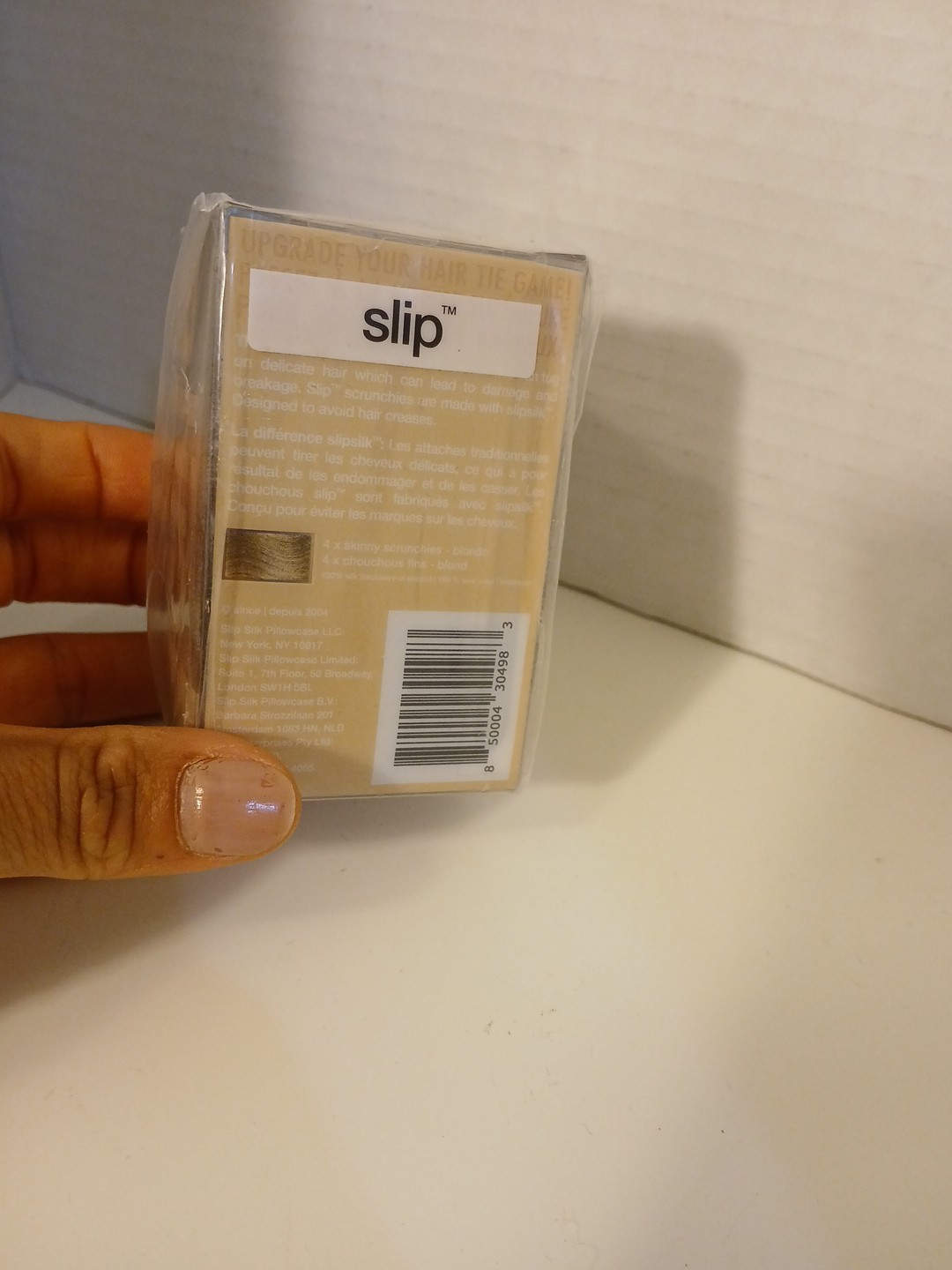 Slip Silk Skinny Scrunchies For Blonde Hair Set of 4 Tan Hair Ties