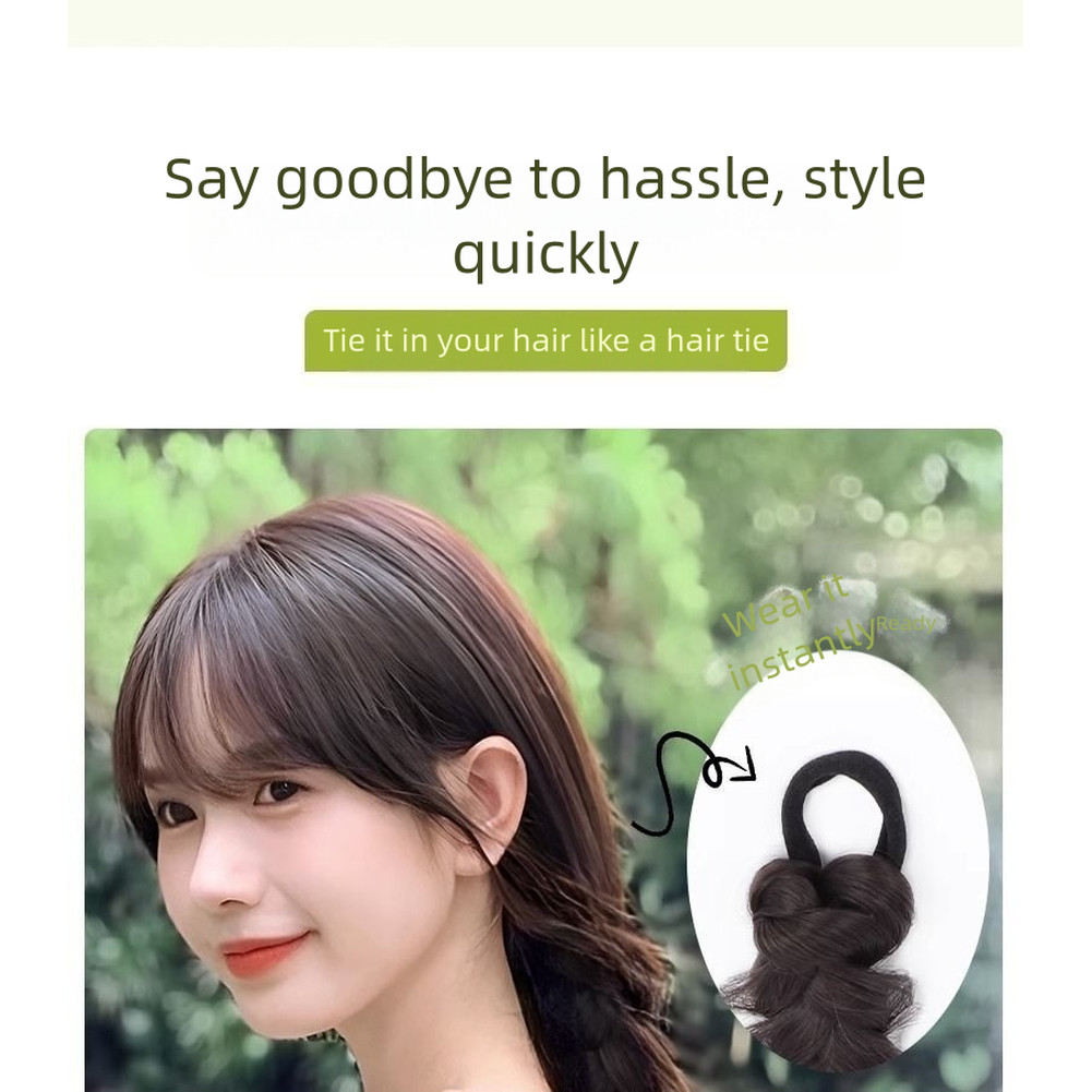 For BRAIDED Ponytail Extensions Natural Color High Temperature Fiber 45cm