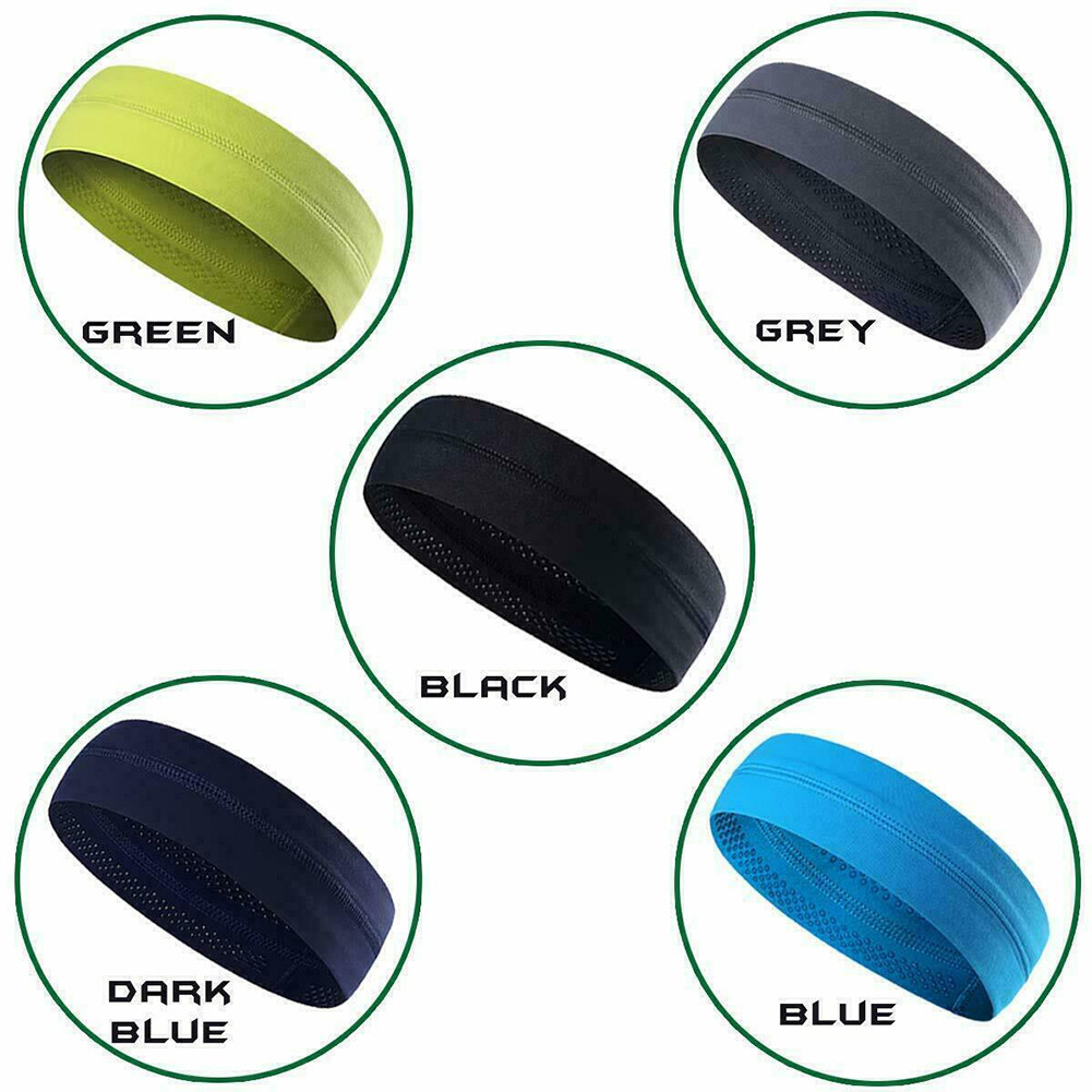 Sports Headband No-Slip Sweat Wicking Turban Elastic Gym Yoga Cycling Sweatband