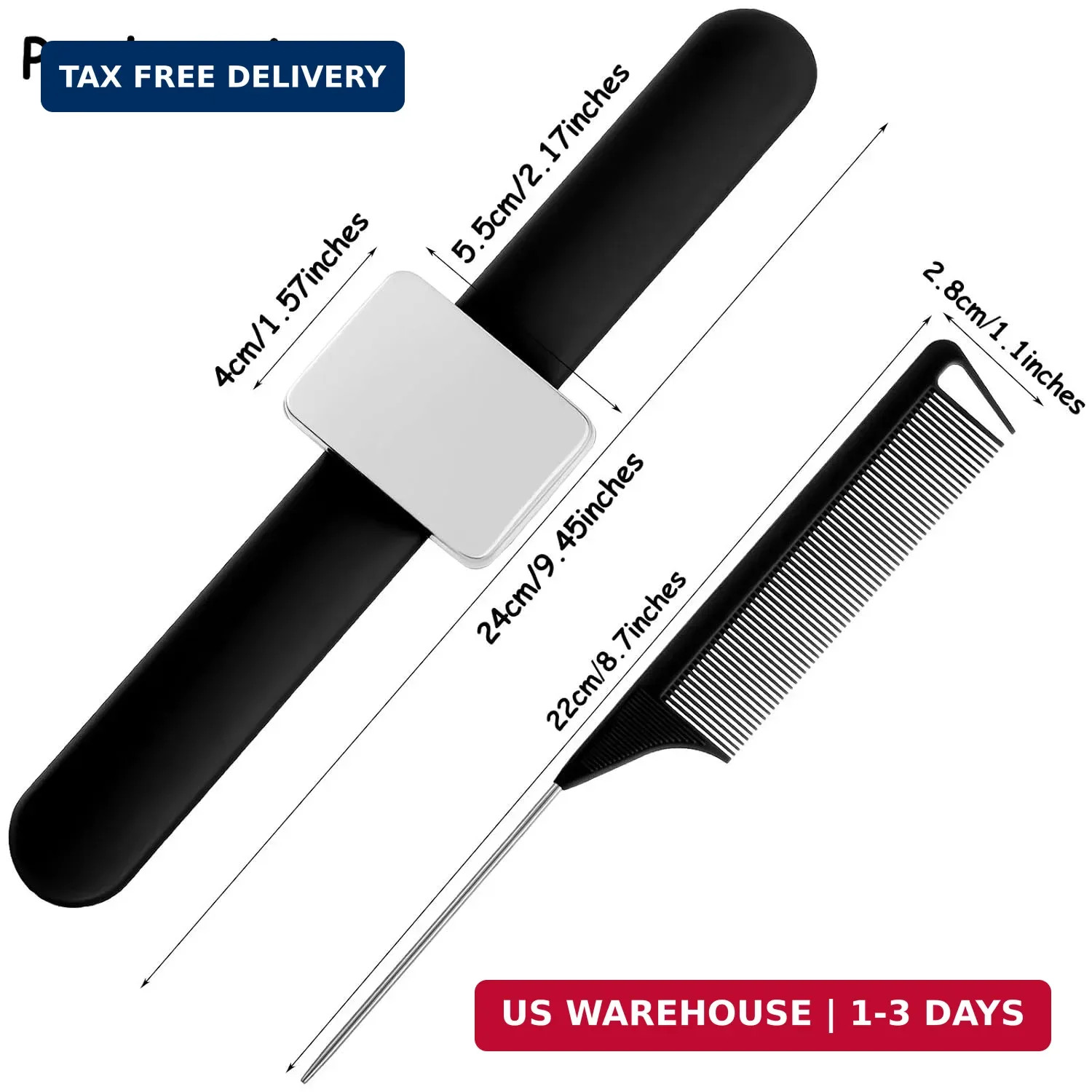 WILLBOND Magnetic Gel Wrist Band for Braiding Hair Magnetic Bobby Pin Holder Wri