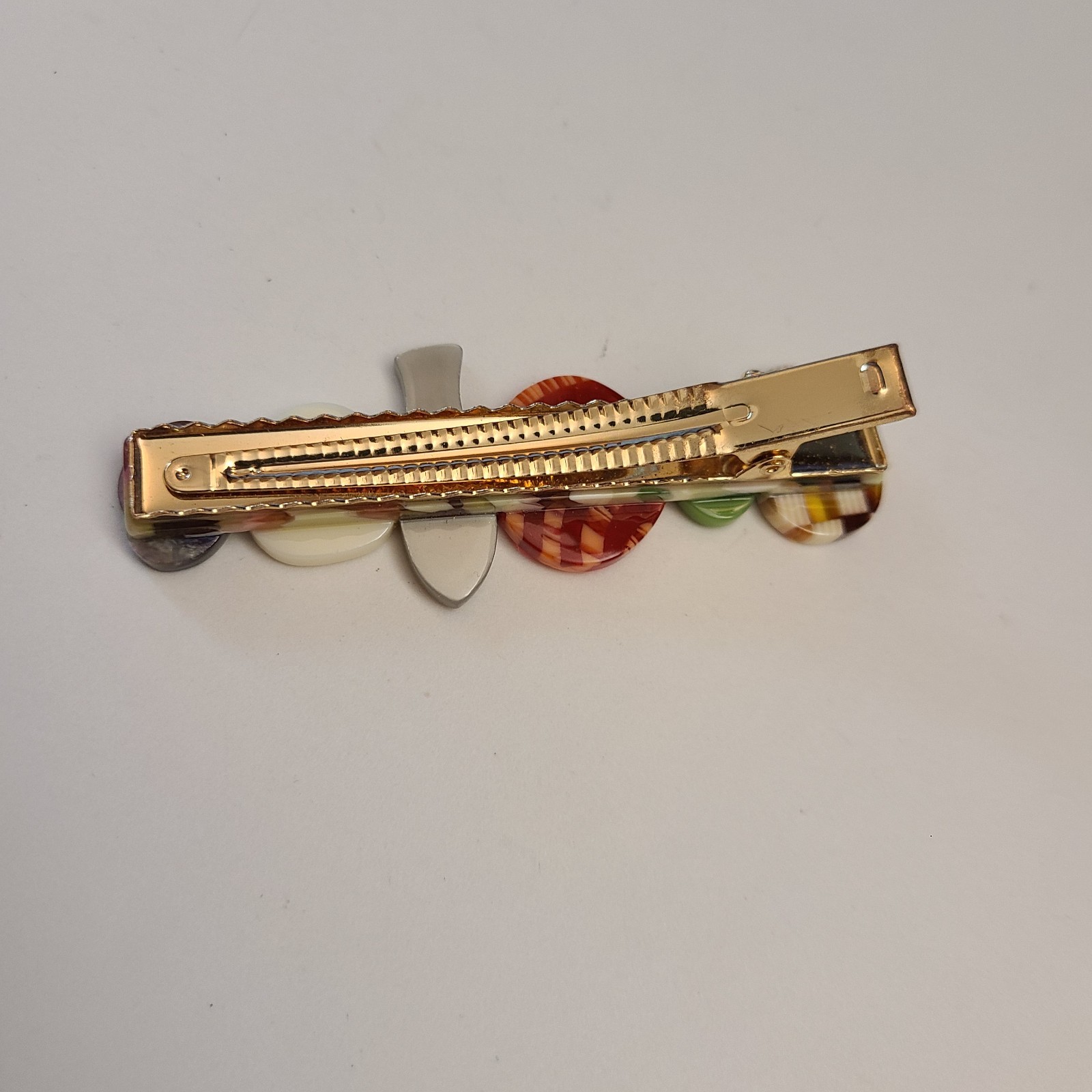 Hors d’Oeuvre Alligator Hair Clip Food Theme Fish Olive Barrette