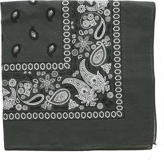 Motique Accessories Extra Large Paisley Bandana 27×27 Inch