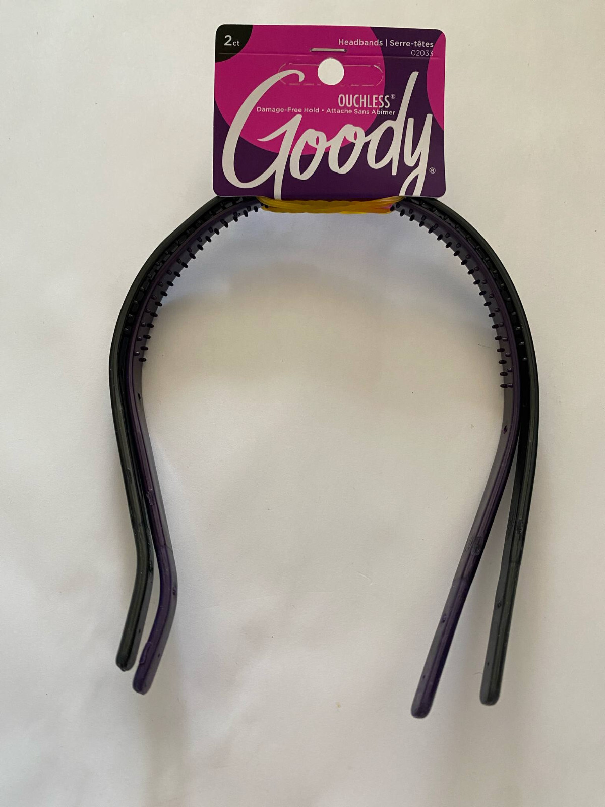 Goody Ouchless headband ( 2 headbands ) 02033 Less pressure Grey & Purple flex !