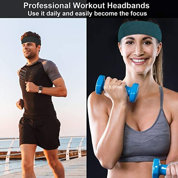 Yoga Sports Headband for Men Women Elastic Headband Workout Running Hair Band
