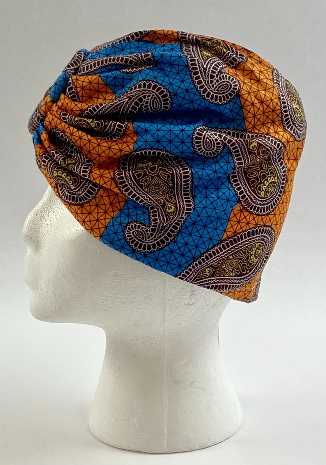 African Turban Knot Pre-Tied Bonnet Beanie Cap Headwrap Flower 6 Pieces