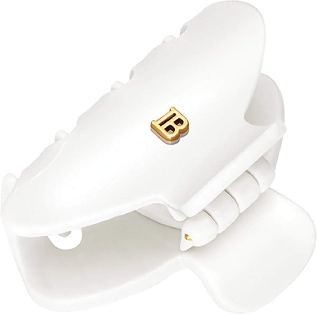 New Balmain Cellulose Acetate Pince à cheveux Small White