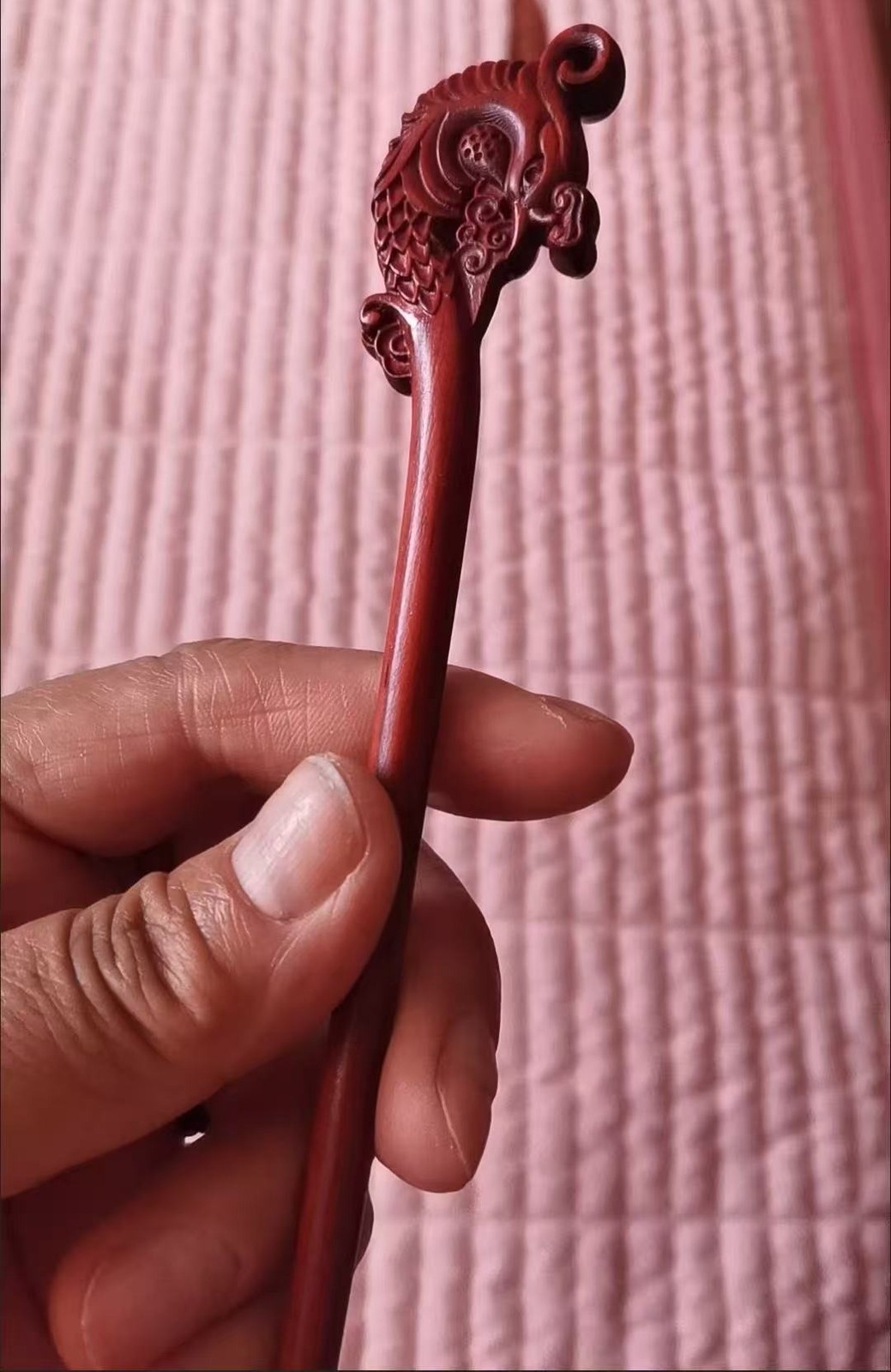 New Rosewood Phoenix Hair Stick Chinese Hanfu Hairpin For Women