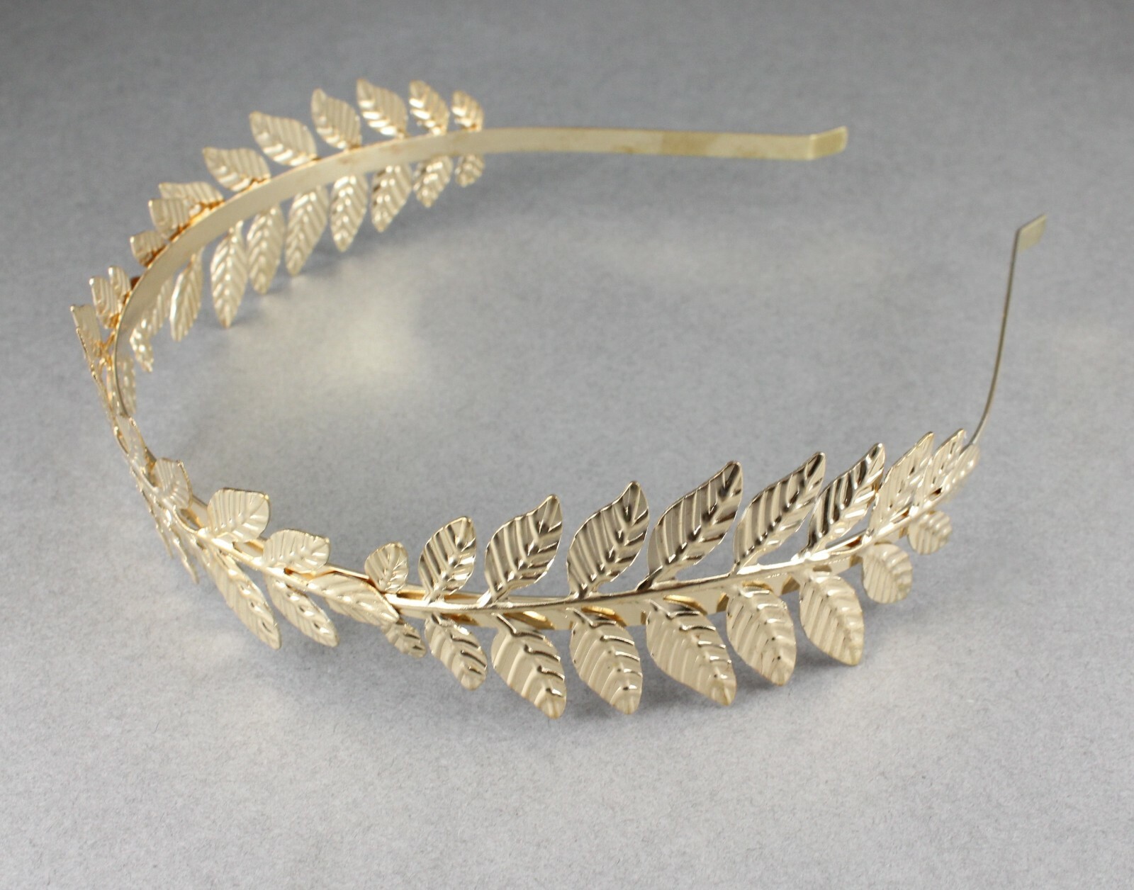 Gold shiny Laurel Leaf crown Leaves headband hair band greek toga roman costume