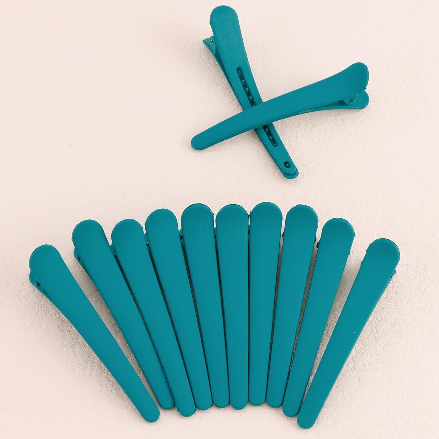 Hair Clips for Styling, 12 Pcs Non-Slip Colorful Plastic Duckbill Alligator Hai