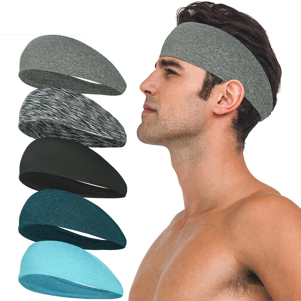 Running Headbands for Men Women Yoga Fitness Workout Unisex Quick-Dry Sweatband