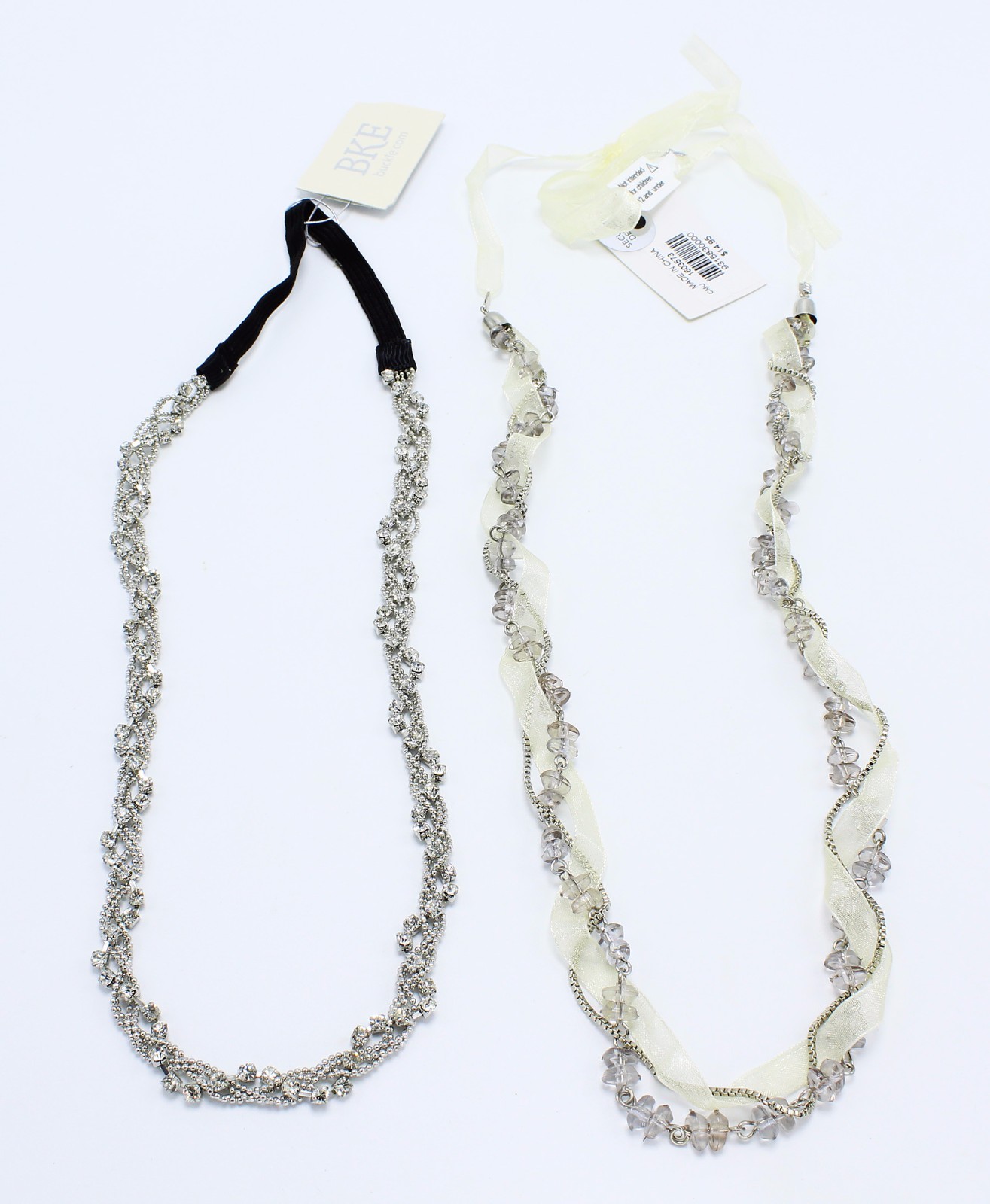 Two New Rhinestone Lace Stretchable Headbands by Buckle NWT #H2022-H2024