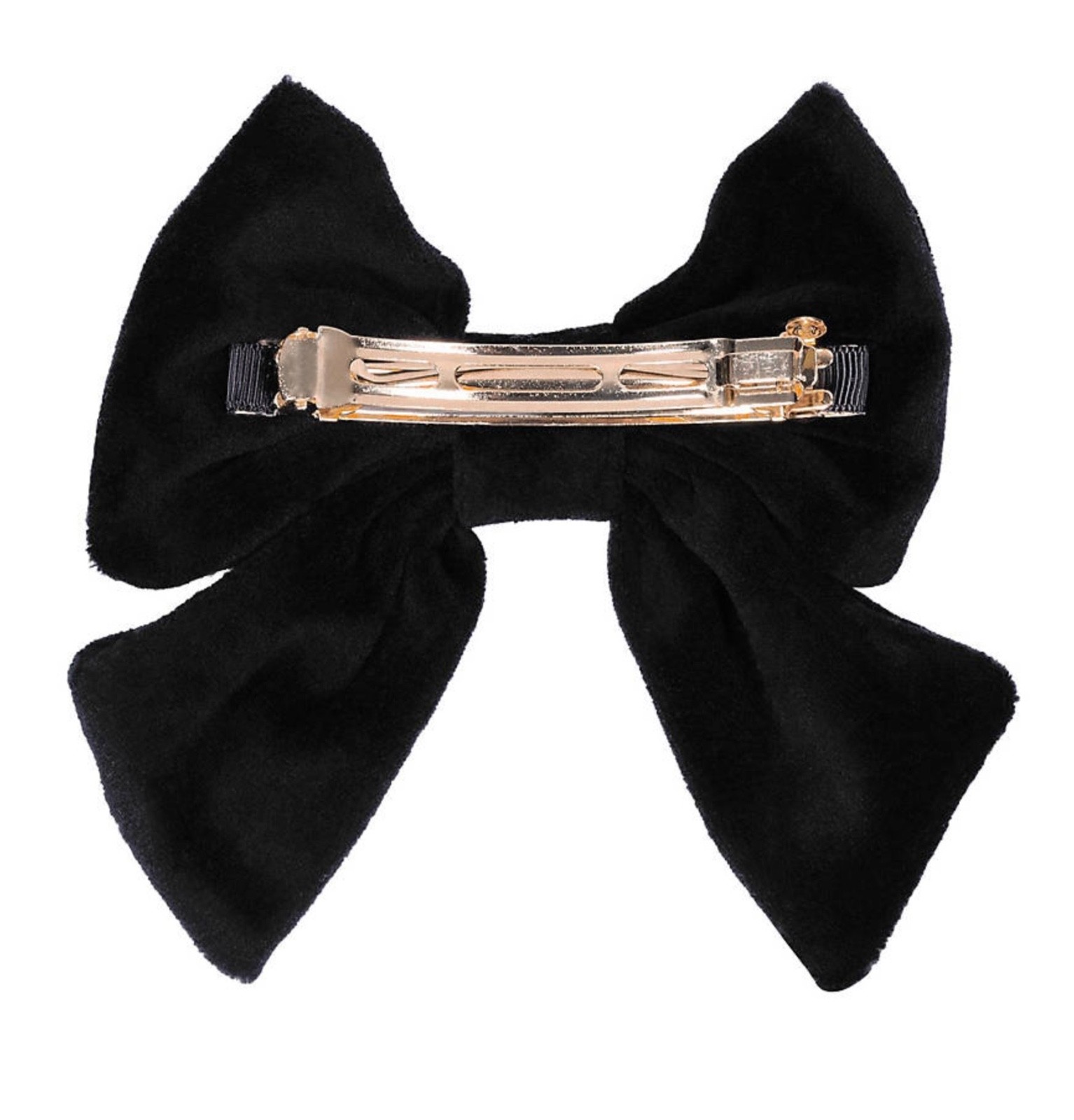 Lilly Pulitzer NWT Embellished Velvet & Pearl Bow Barrette Onyx