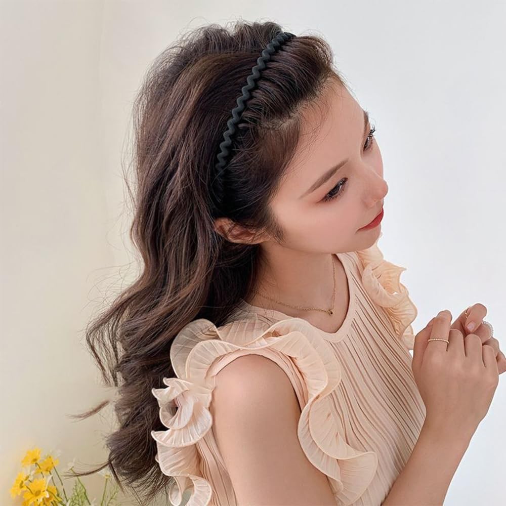 Headbands with Teeth for Women Non Slip, Plastic Comb Headband with Teeth,