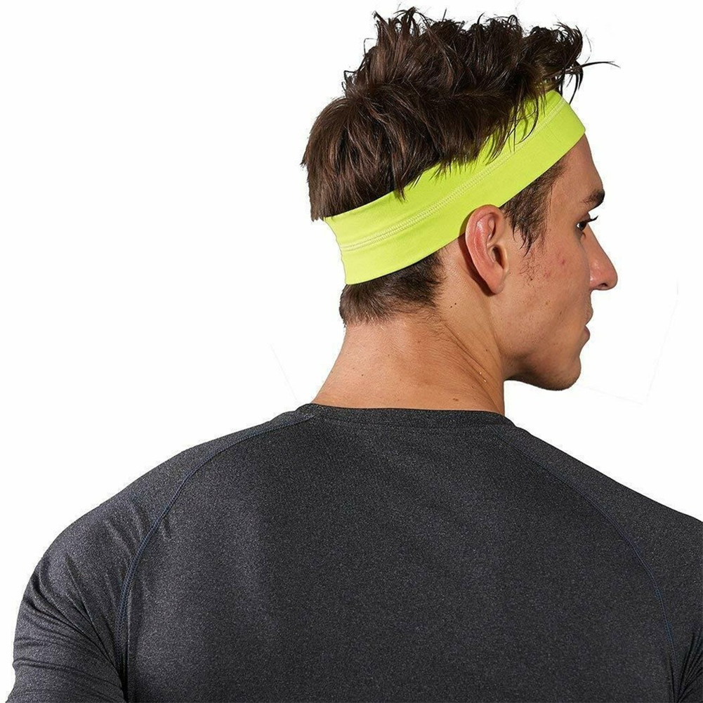 Sports Headband No-Slip Sweat Wicking Turban Elastic Gym Yoga Cycling Sweatband