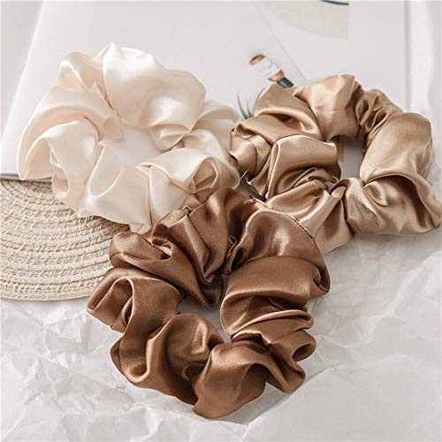 6 Pcs Hair Scrunchies Hair Ties 4.5 Inch (Pack of 6) Classic color 4.5IN