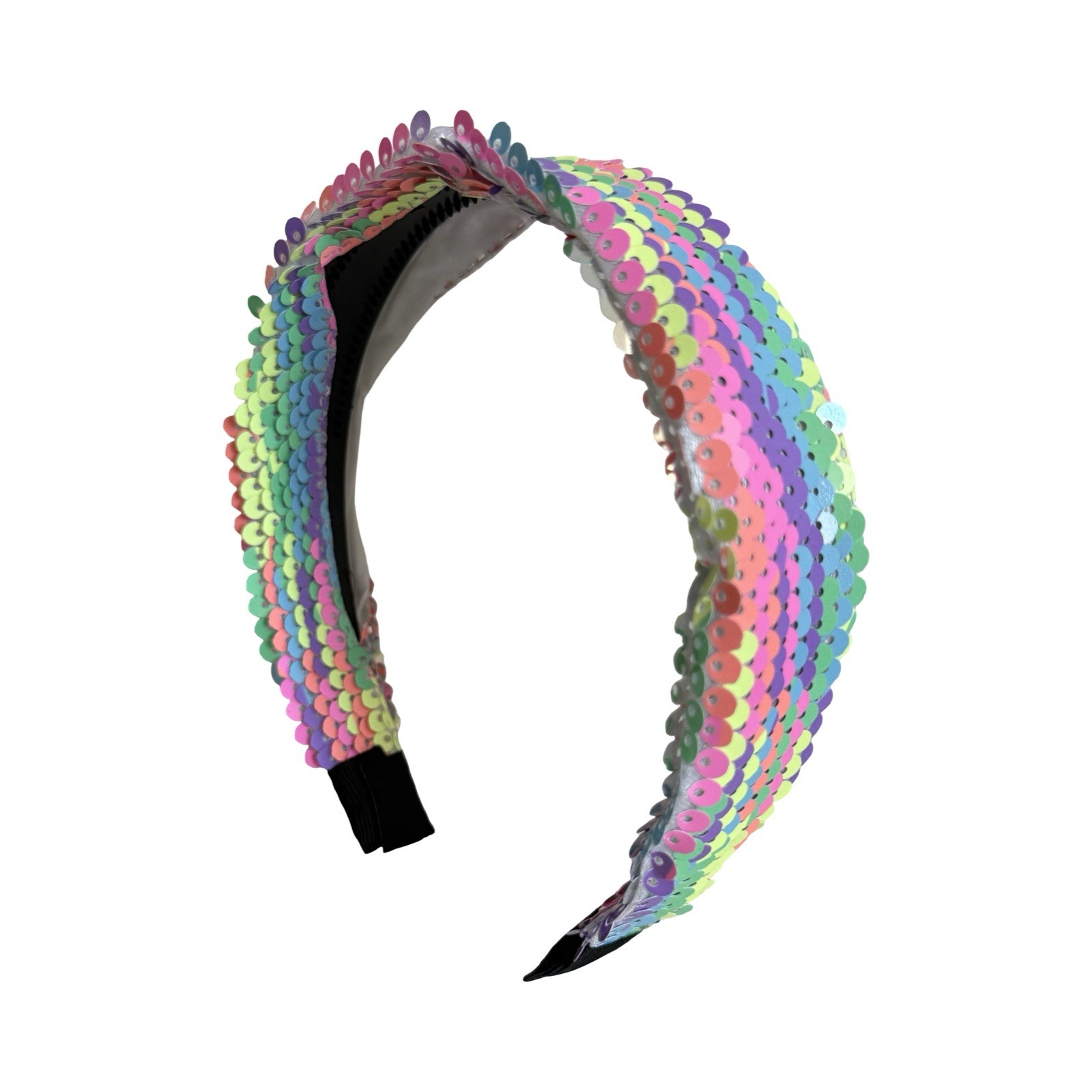 12 PCS LOT Wholesale Sequin Mermaid Headbands Women Girls Rainbow Party Favors