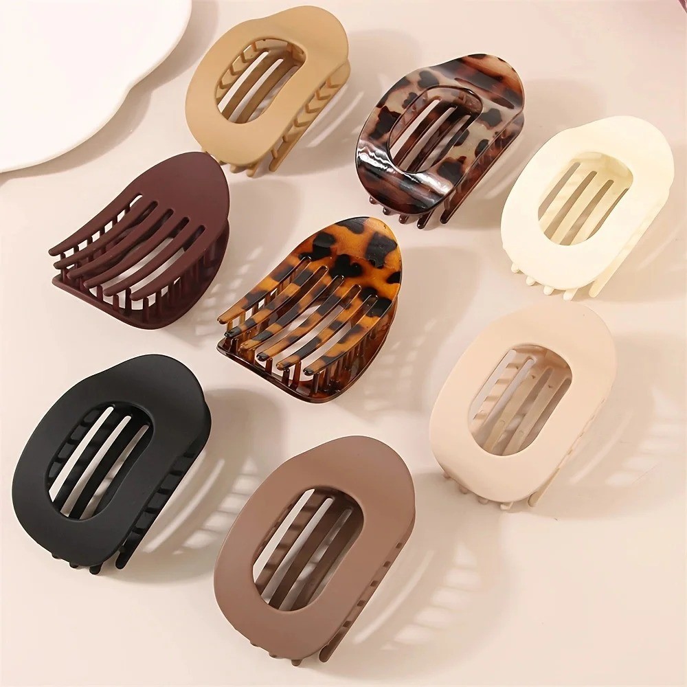4Pcs Flat Hair Clips Matte Alligator Large Hair Claw Clips Thick Thin Hair Stron