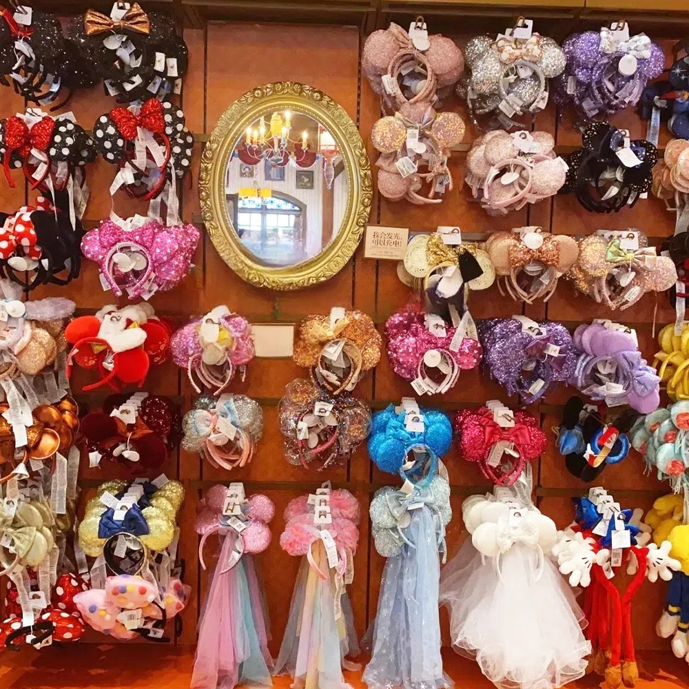 230+ Disney- Parks Sequin Minnie Mickey Mouse Ears Magical Bow Headband Gifts