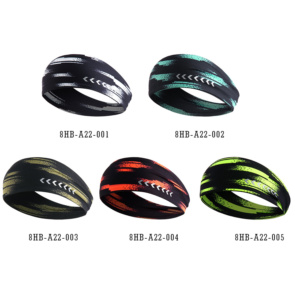 Winter Fashion Knitted Headband Reflective Sweatband for Cycling Hiking Running