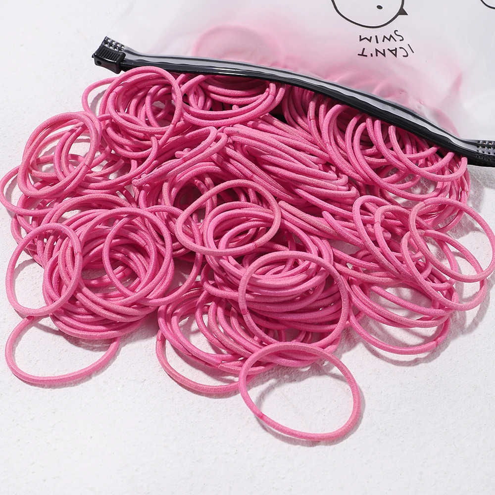 30/50/100 Pcs Girls Big Rubber Band Ponytail Holder Elastic Hair Bands Korean