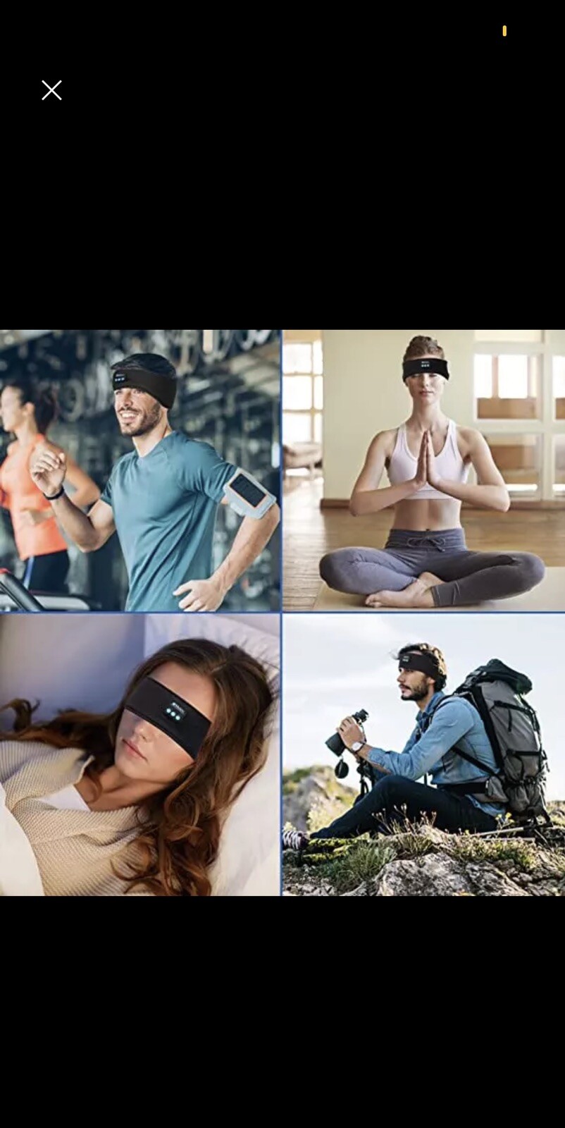 Sleep Wireless Bluetooth Headband Perfect for Air travel,￼ Jogging,￼ Work out￼,