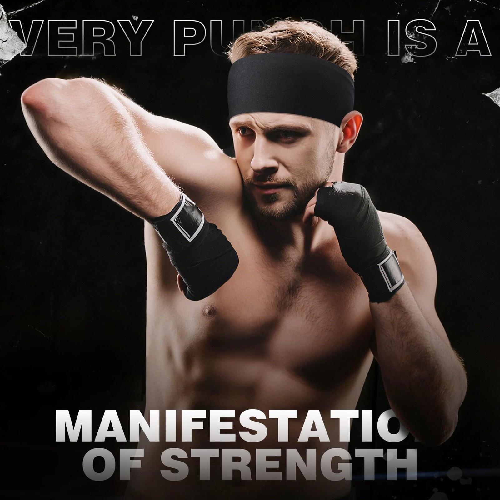Sport Headbands for Men 7 Pcs Sweat Absorbent Running Headband for Fitness W…