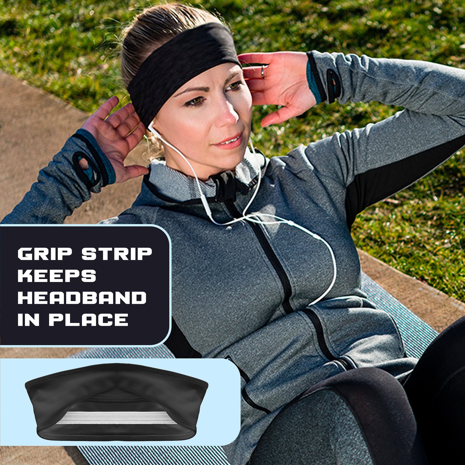 Running Headbands Men Women Boys Girls Sports Sweatbands Basketball Yoga Gym