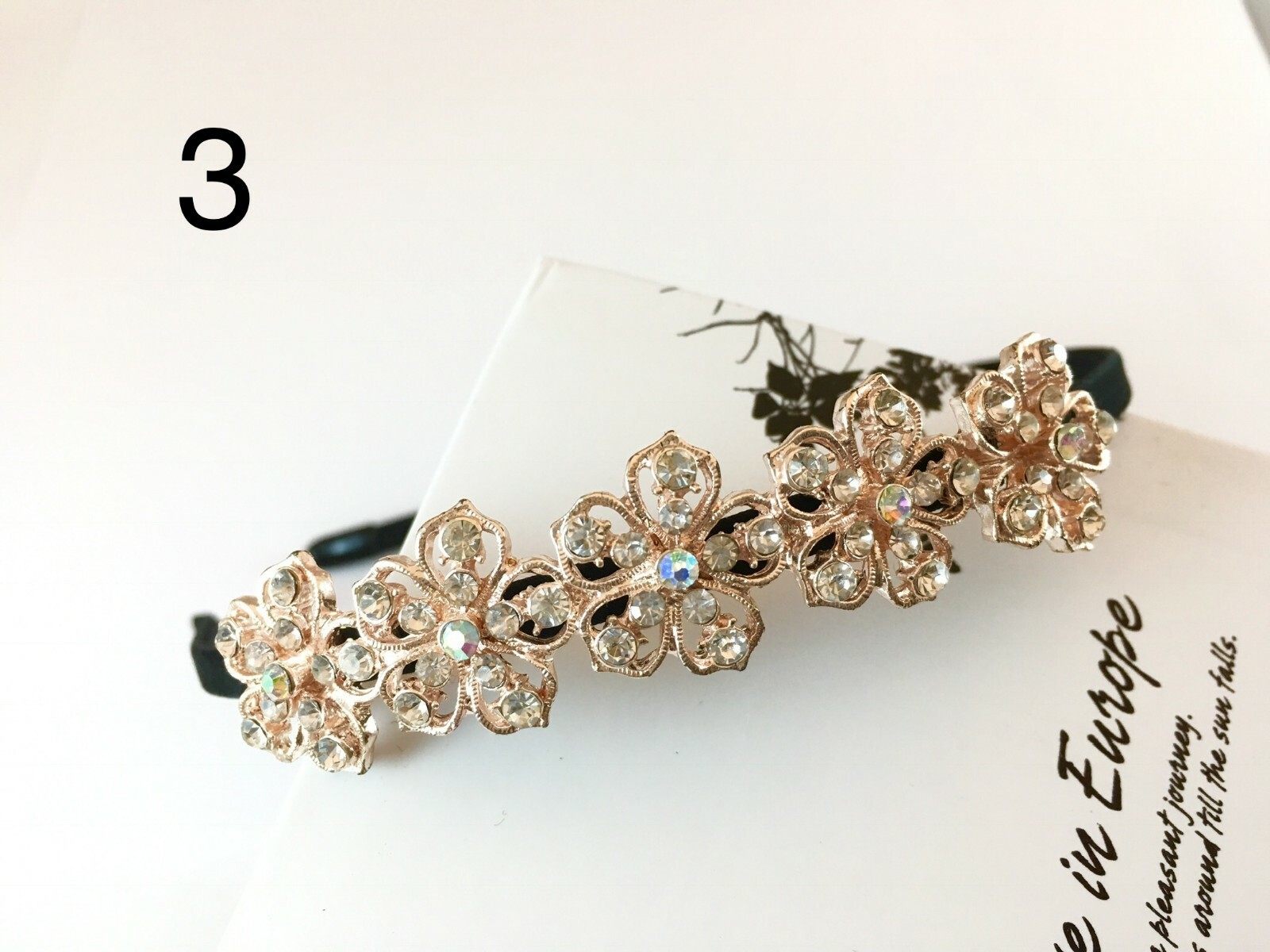 Skinny Black Headbands w/ Multi-Unique Shinny Designs(8 Options) Wedding/Casual