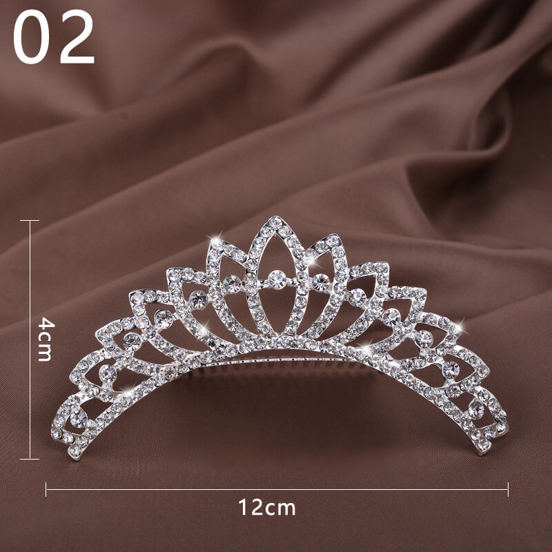 Hair Jewelry Crystal Bridal Tiaras Princess Crown For Women Wedding Bridal Comb