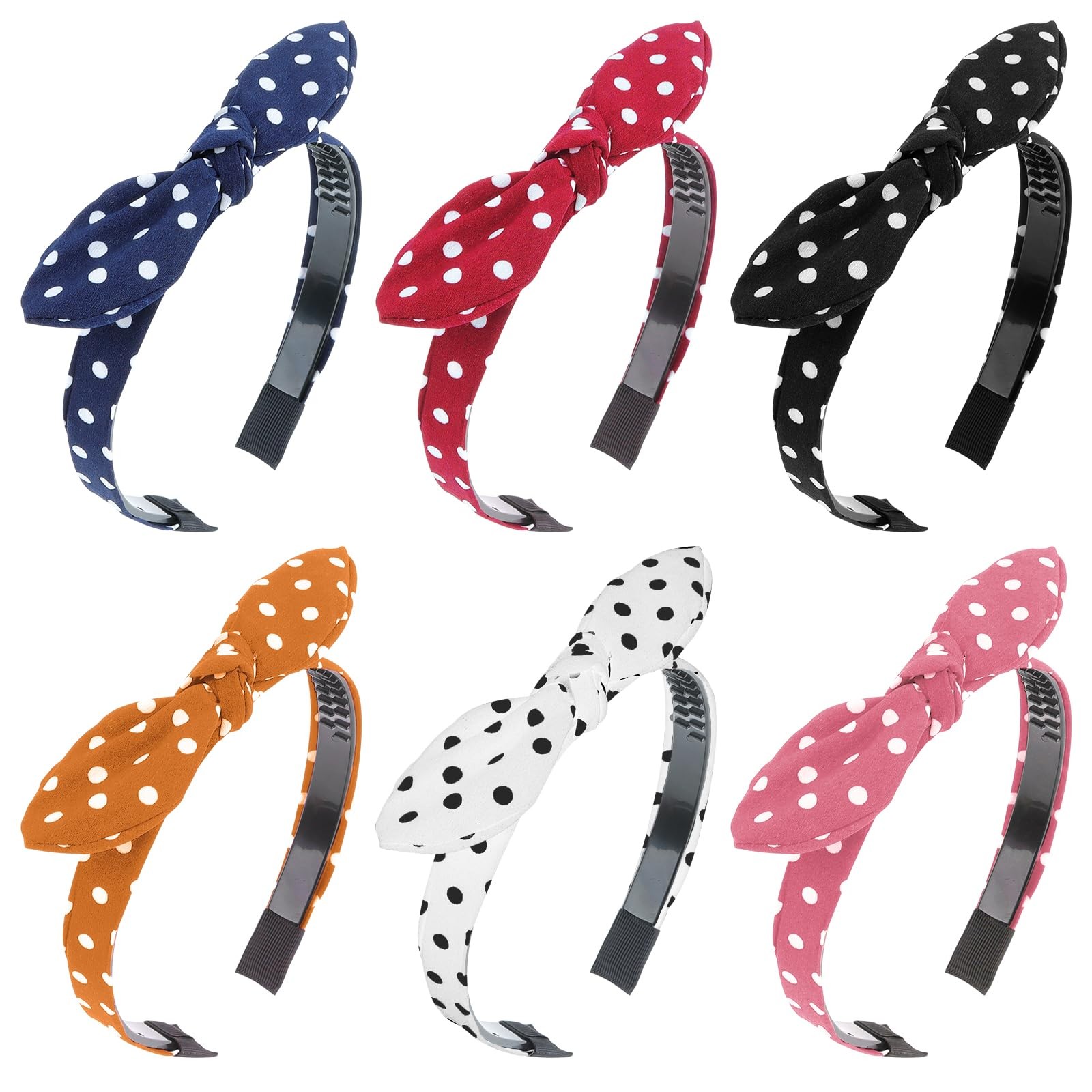Jaciya Bow Bandana Headbands for Women Non Slip Fashion Knotted Thin Headband…