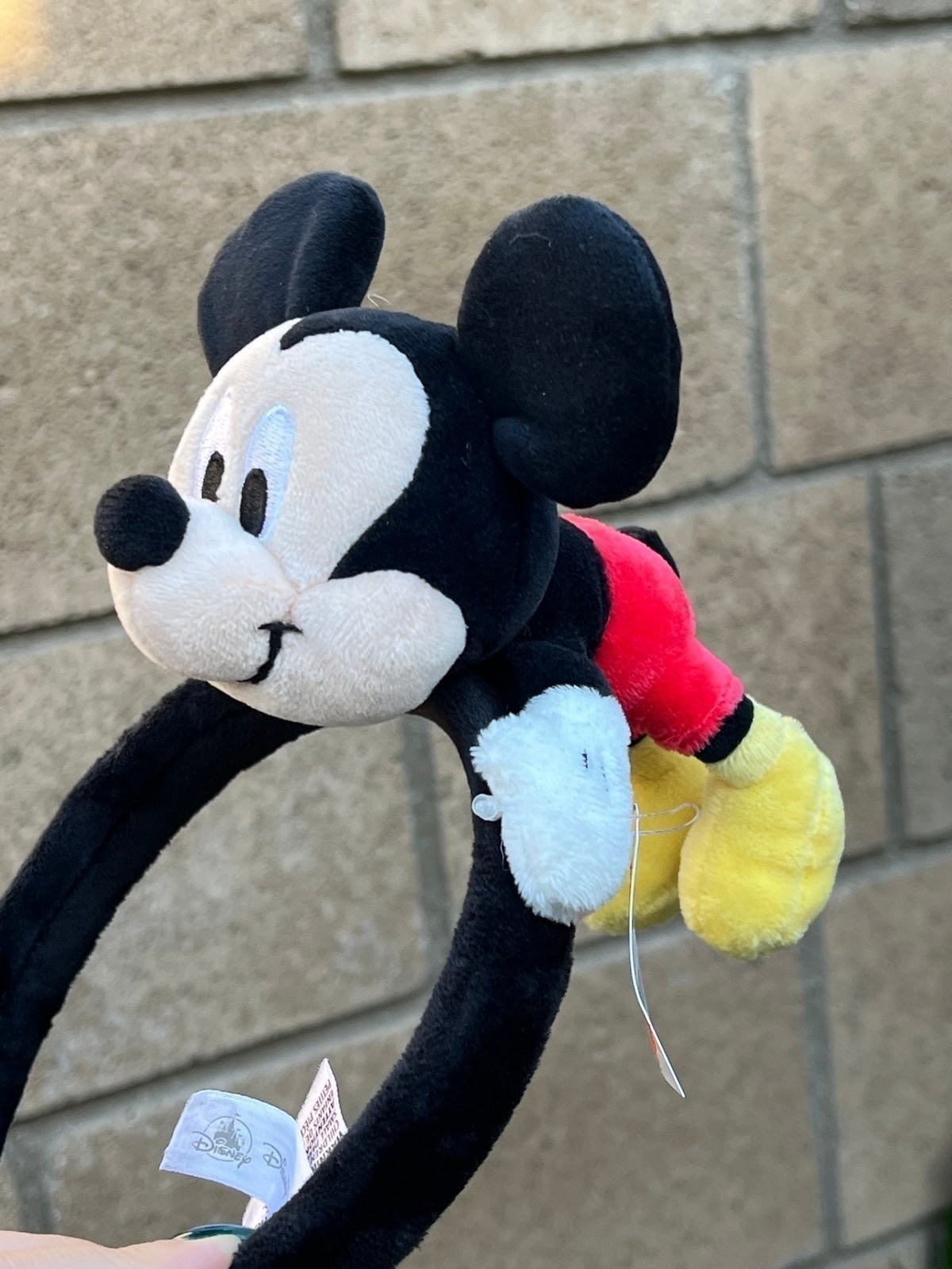 Disney Mickey Mouse Plush Ears Headband Hong Kong Disneyland exclusive