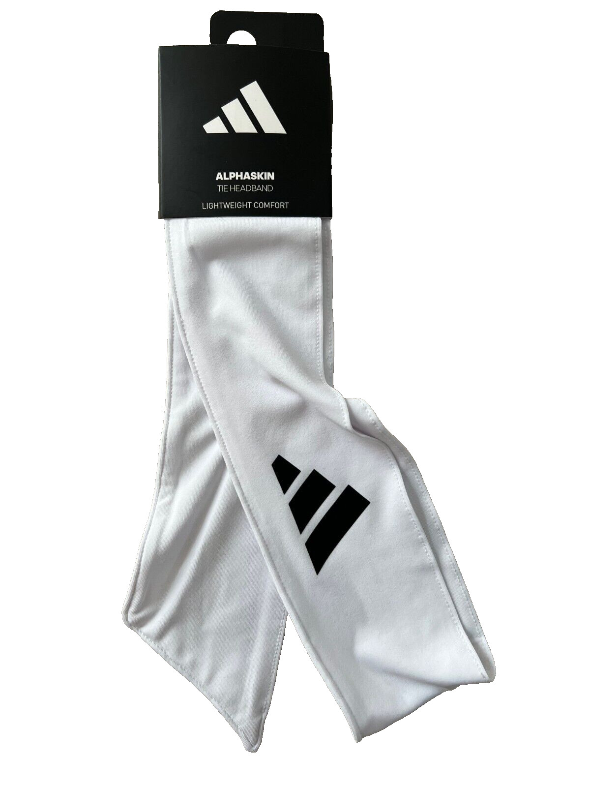 Adidas GC3495 Alphaskin Tie Headband White OSFA