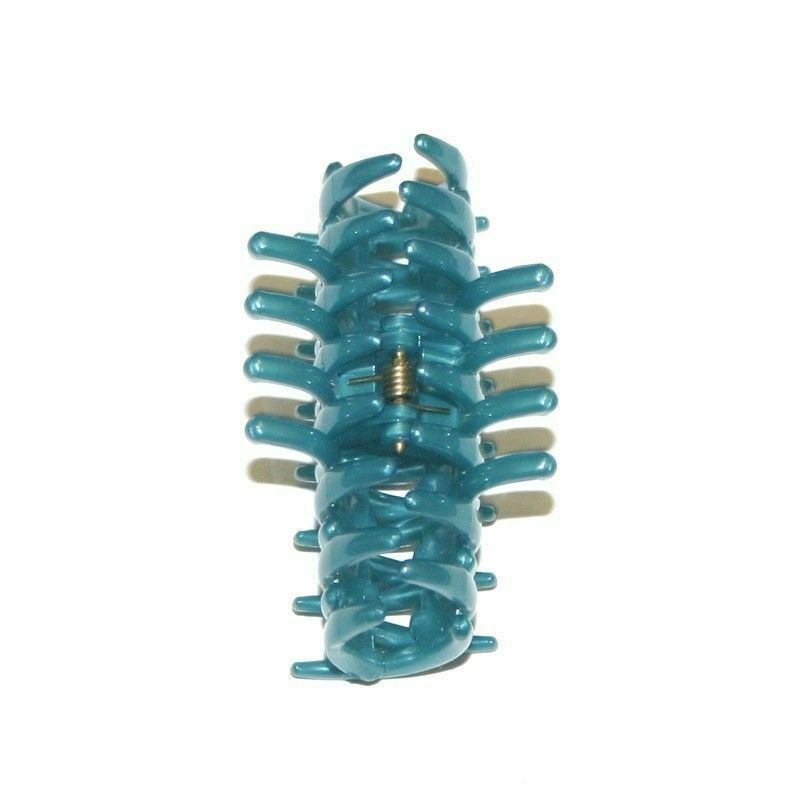 Navarro French Hair Claw Jaw Clip Women Curved Roll Spike Teeth Made in France