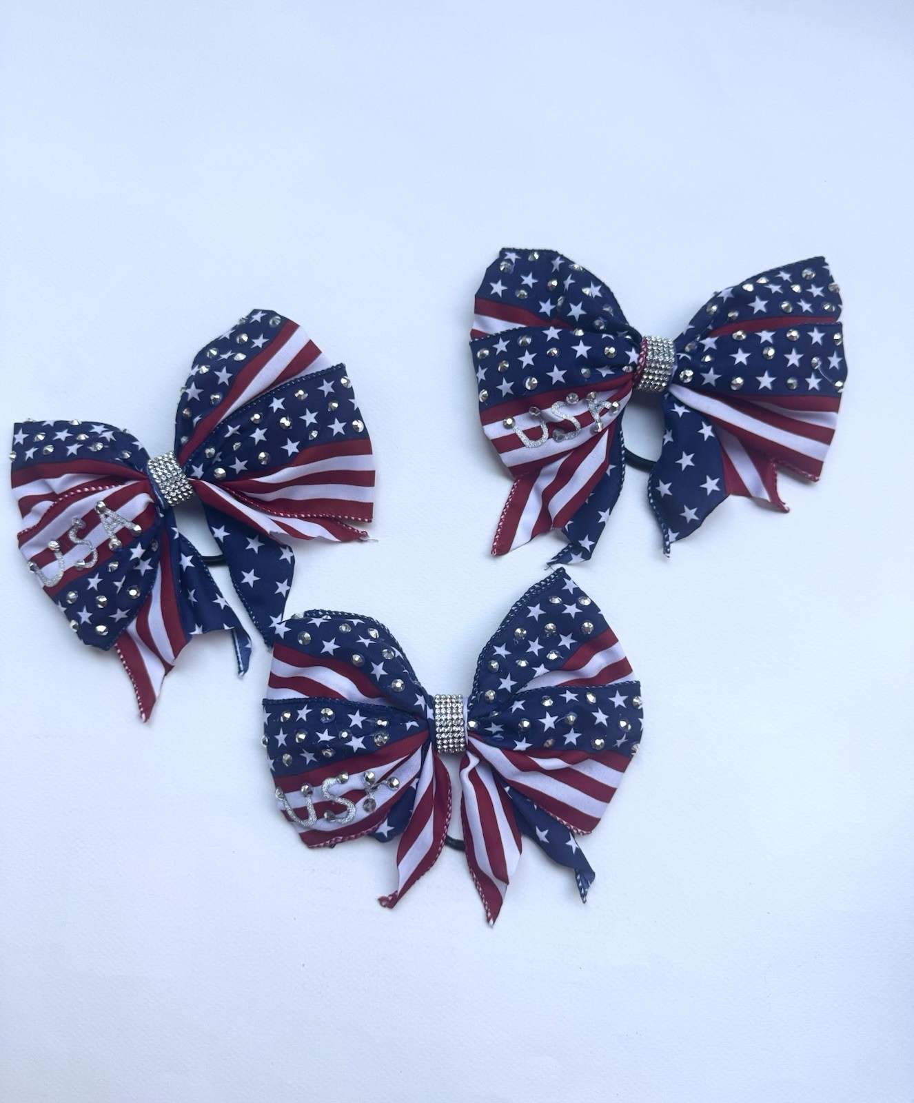 4th of July & Memorial Day Patriotic Hair Accessories Red White and Blue Bows…