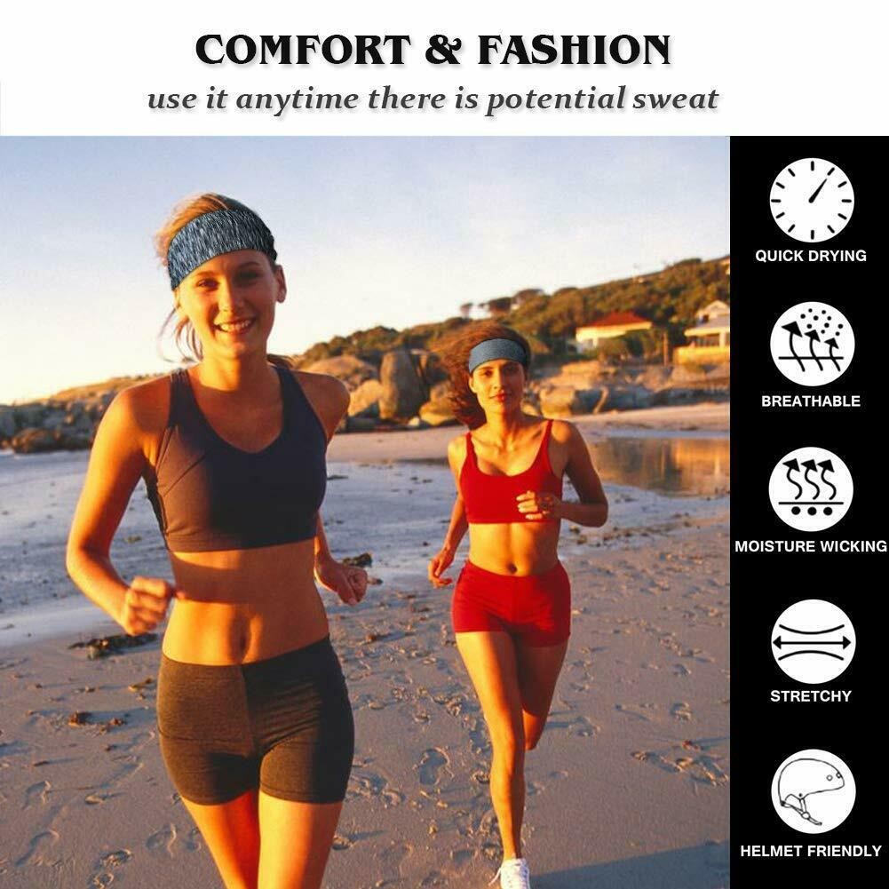 Sports Headband for Men Women Yoga Running Fitness Moisture Wicking Sweatband