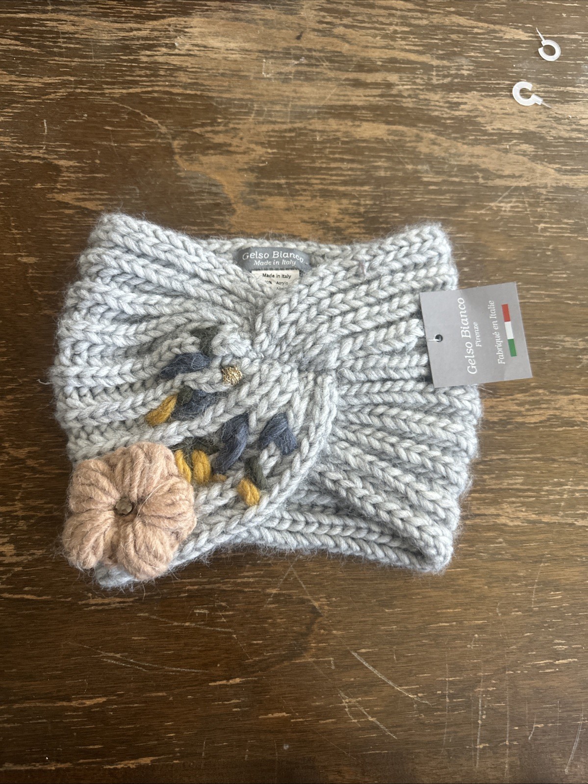 Headband Gelso Bianco Firenze New W/tag