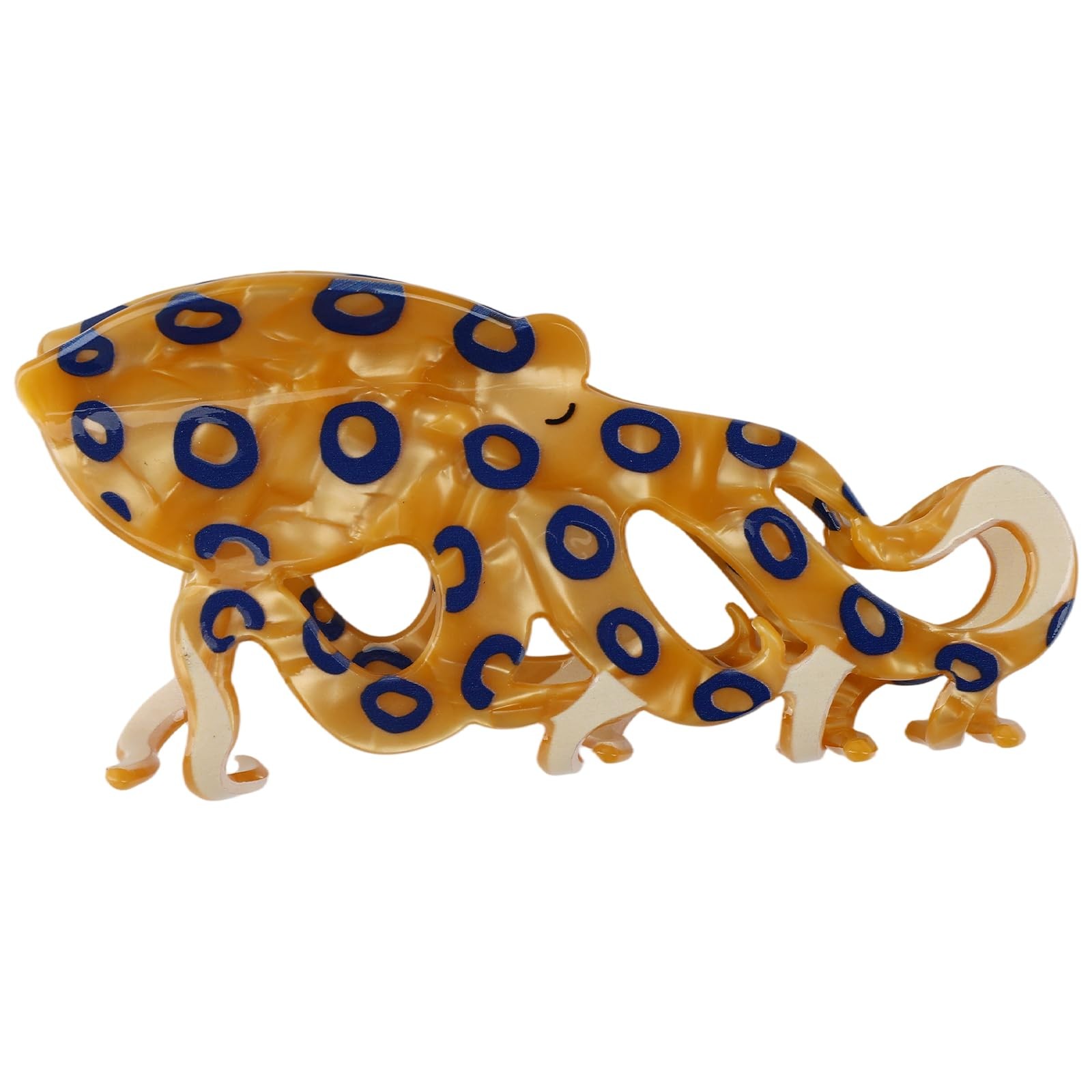 Blue-Ringed Octopus Hair Clip Acetate Fun Animal Claw Cute Women Accessories