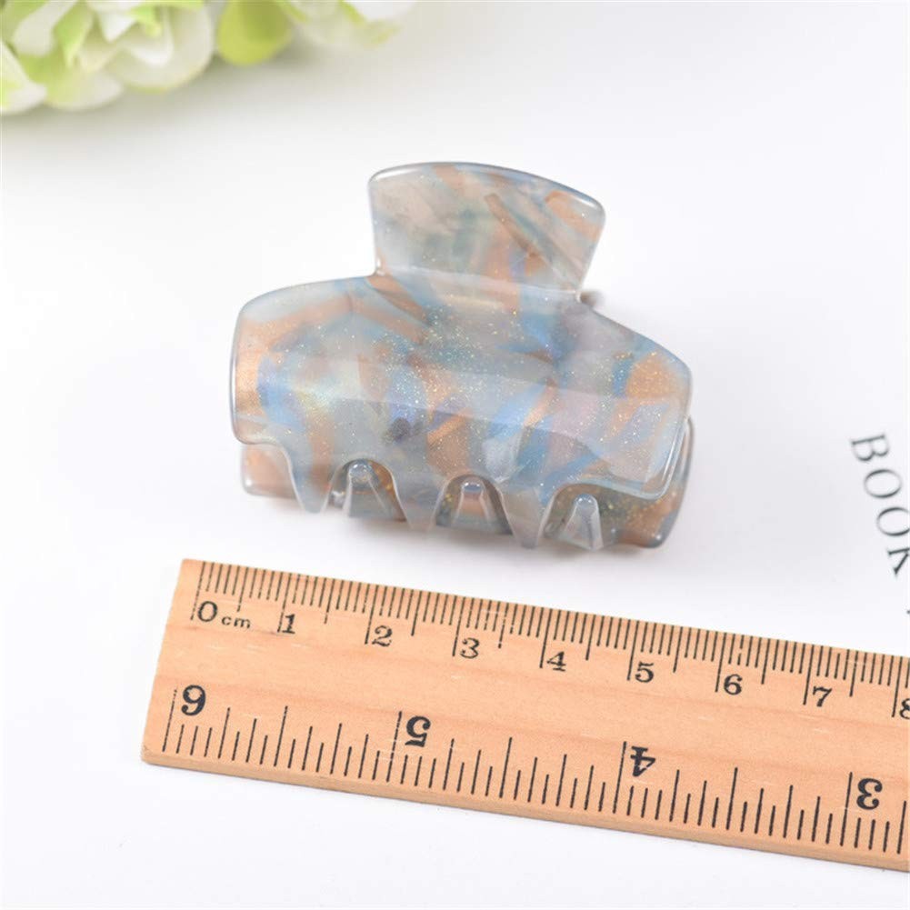 Xiwstar 4Pcs Acrylic Acetate Hair Claw Clip 4 Count (Pack of 1), mix colors