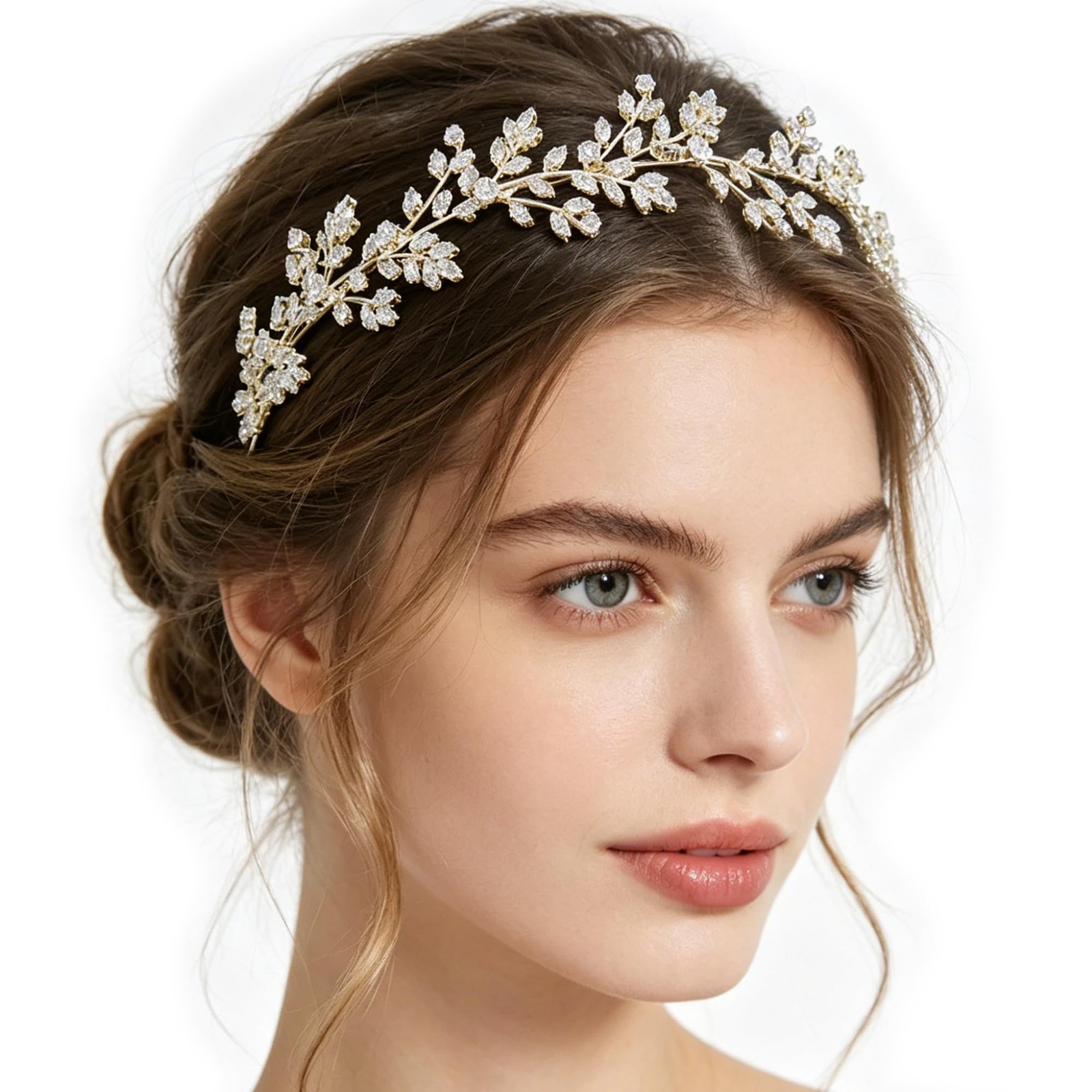 1 PC Bridal Headpiece Cubic Zirconia Headband CZ Hair Accessories