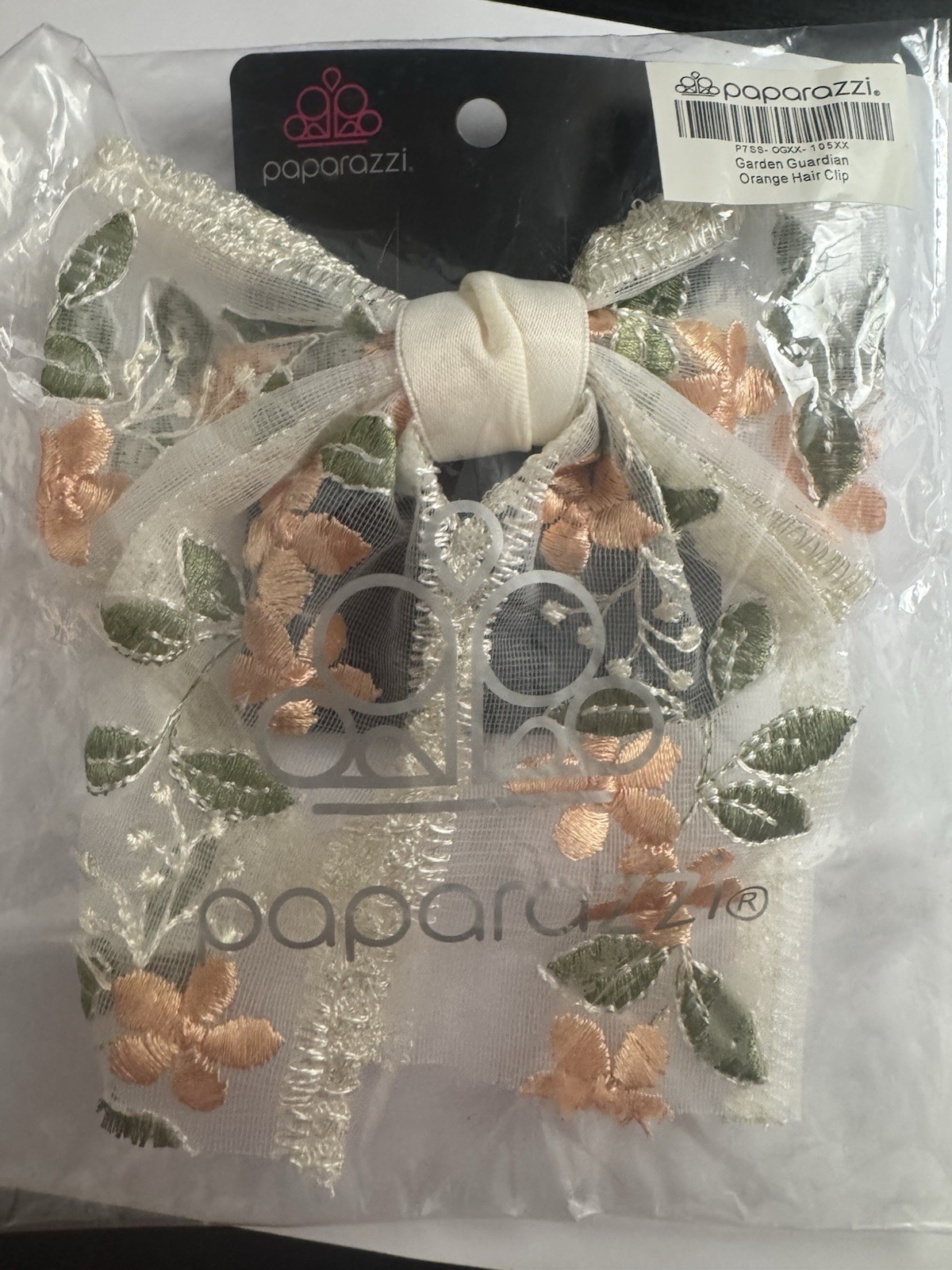 Paparazzi Jewelry “Garden Guardian” Orange Hair Clip Brand New