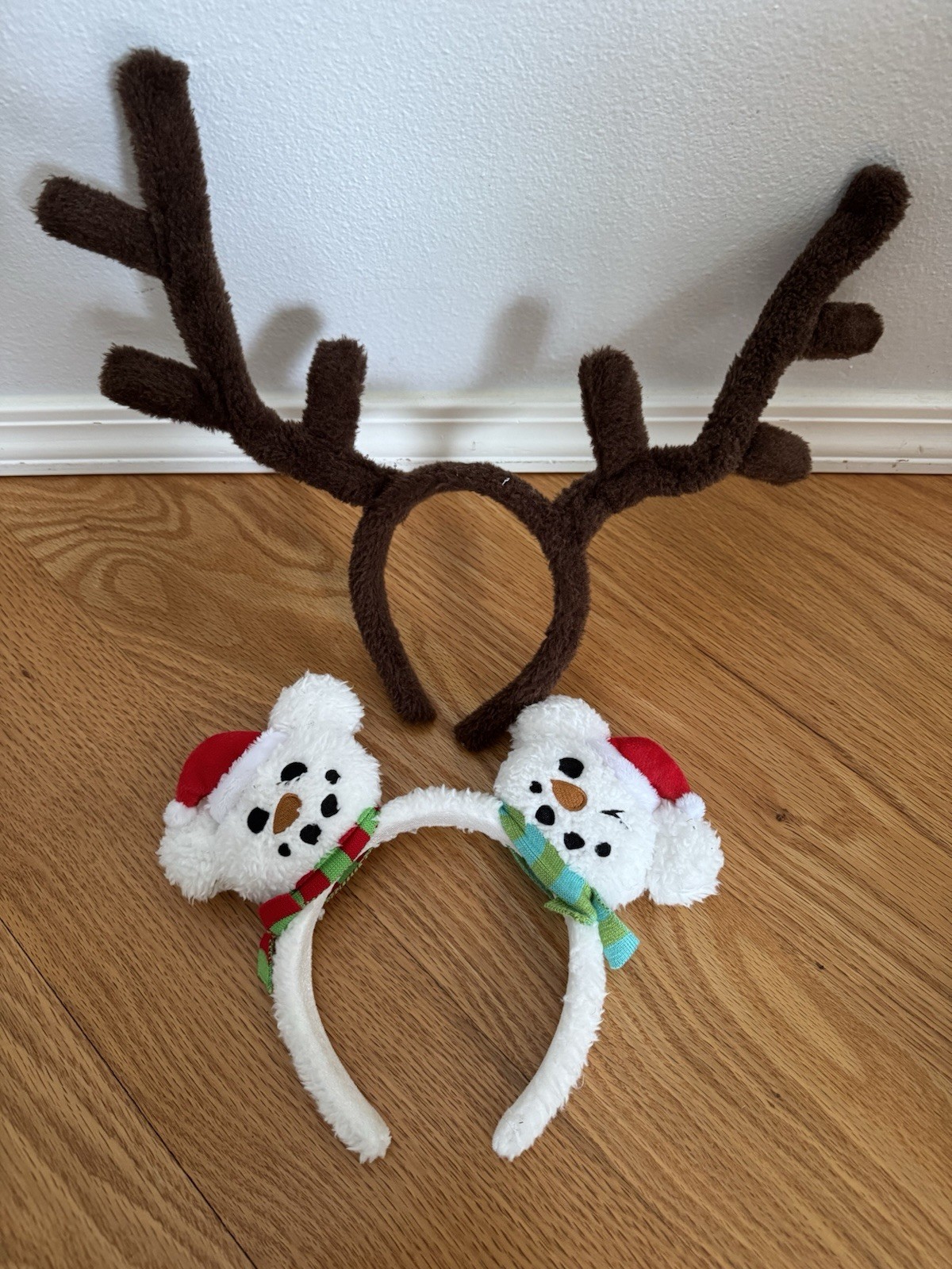 Plush Reindeer Antler Christmas Headband Hair Band Headdress Costume Cosplay
