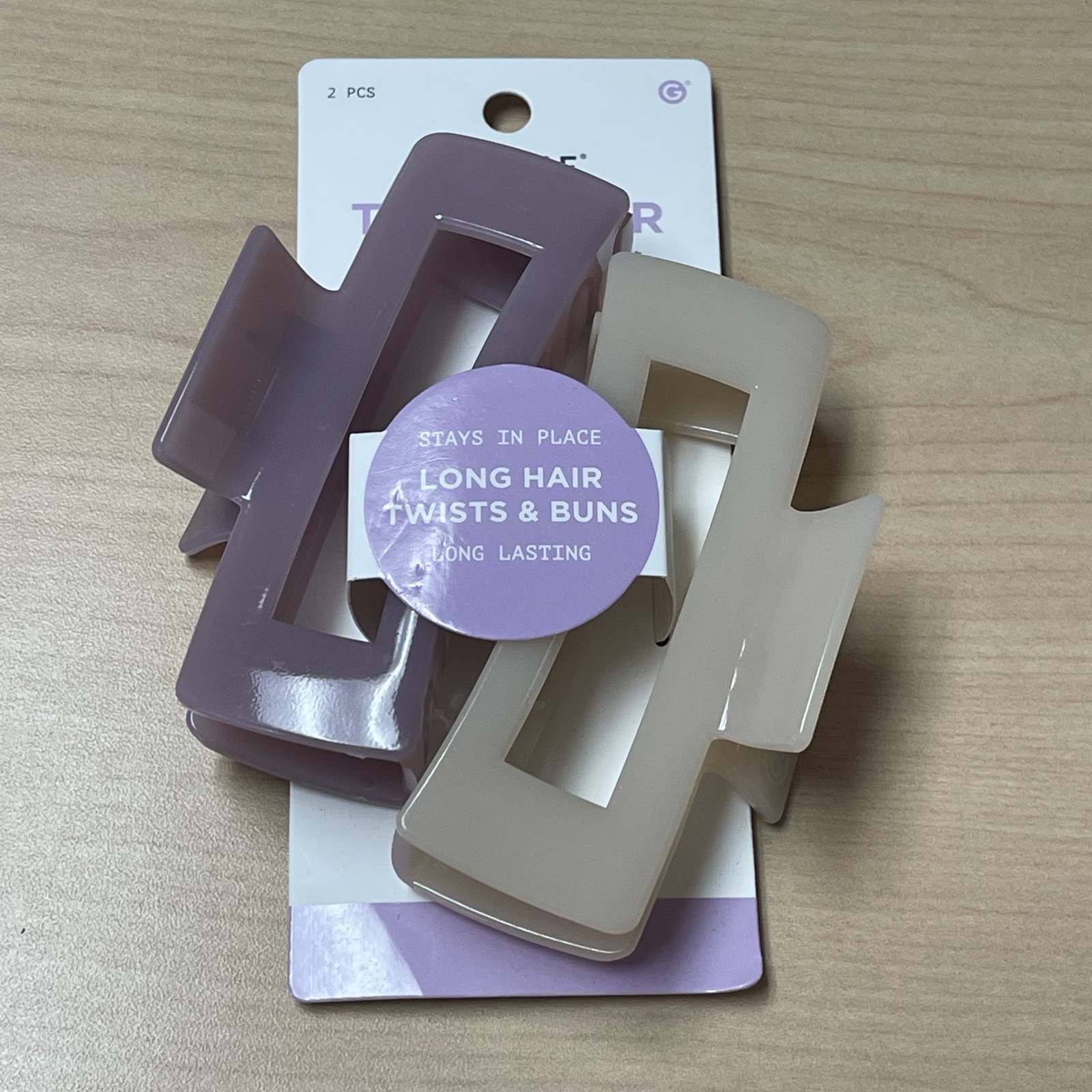 Gimme Beauty Thick Hair Rectangle Claw Clip 2ct – New
