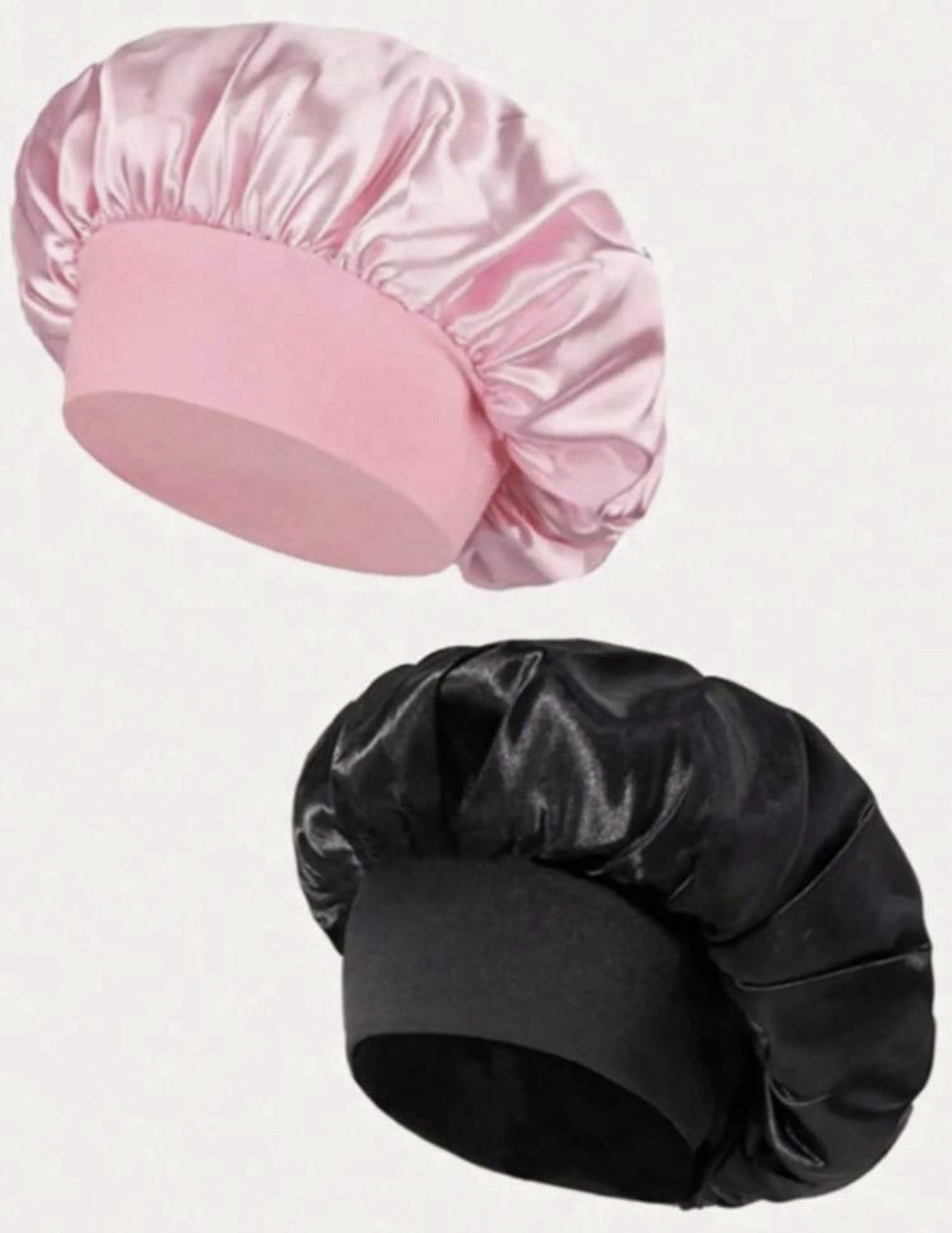 Women’s Satin Bonnet Headband Hair Wrap Cap, Multicolor, Elastic Solid