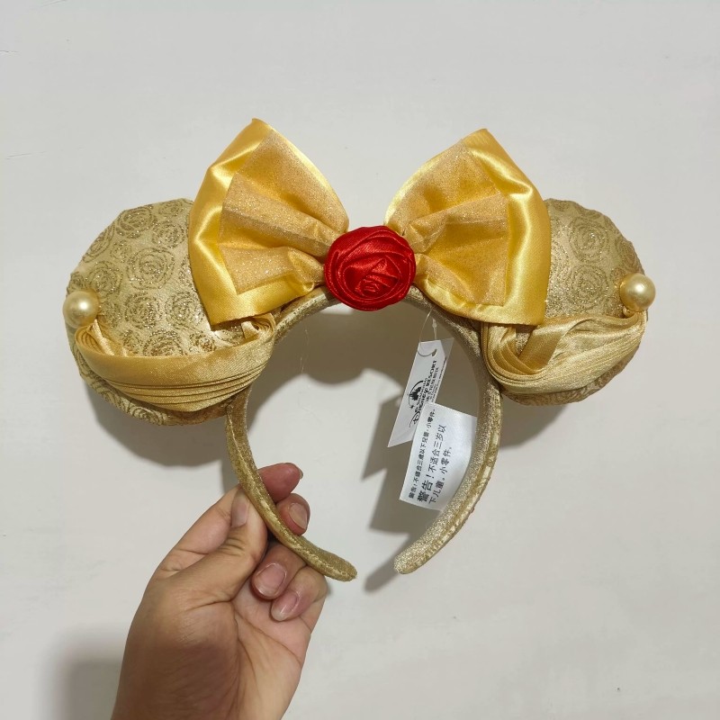 Beauty and the Beast Belle Mickey Minnie Ears Disney` Parks Store Headband Gift