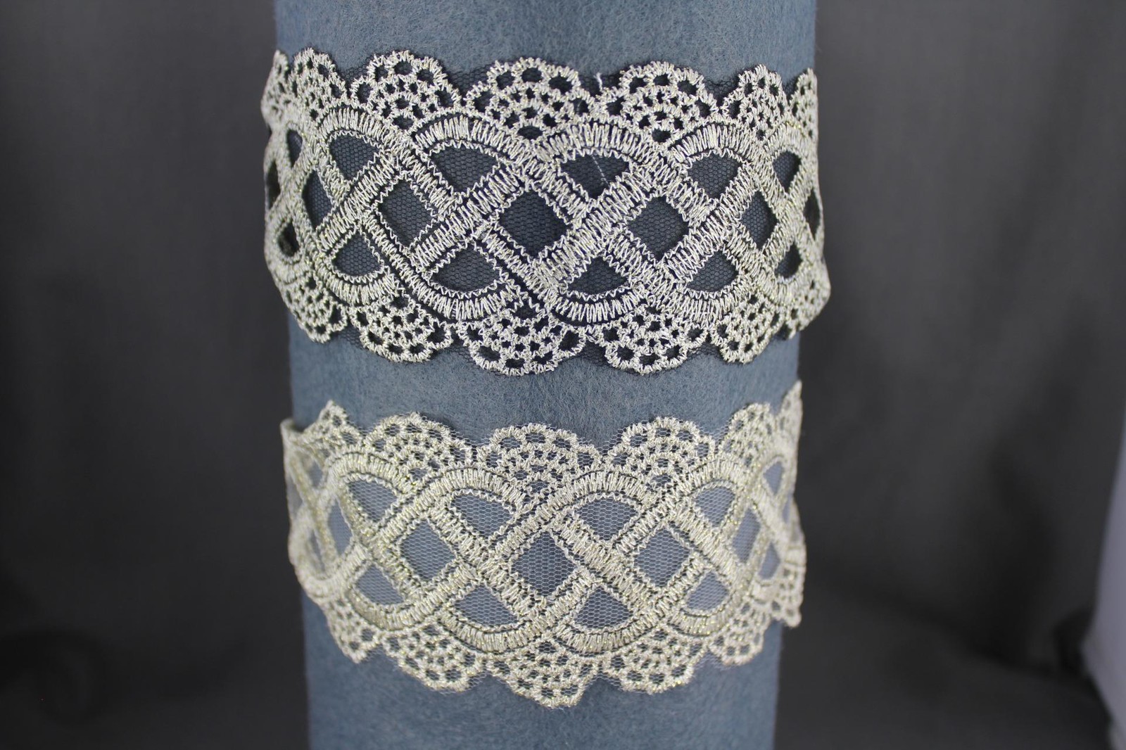 Cream Gold 2.5″ wide stretch Lace headband hair band accessory
