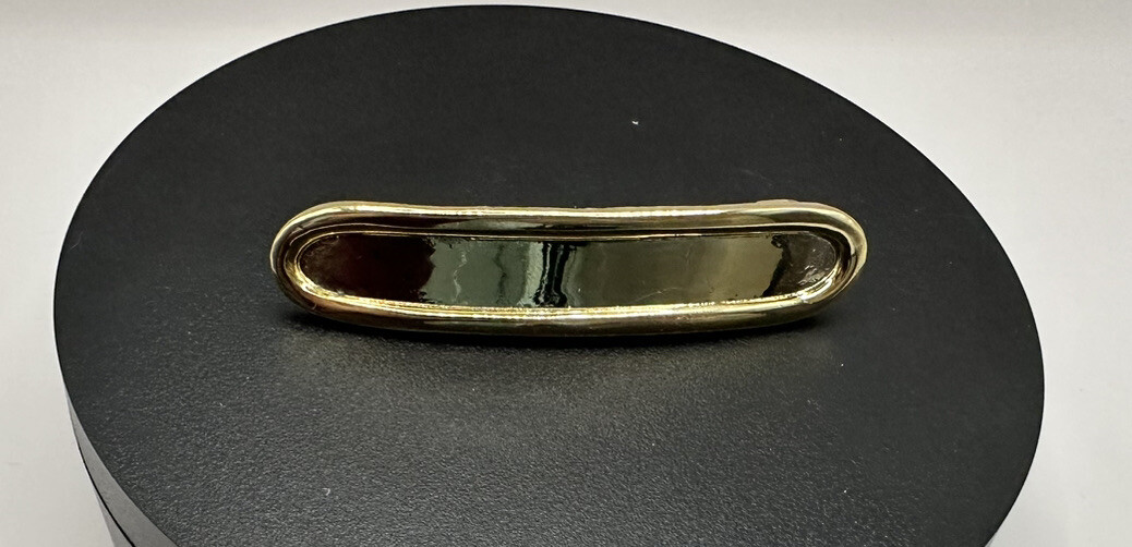 Gold Barrette ~ Great for all hair types ~ 3 inches in length